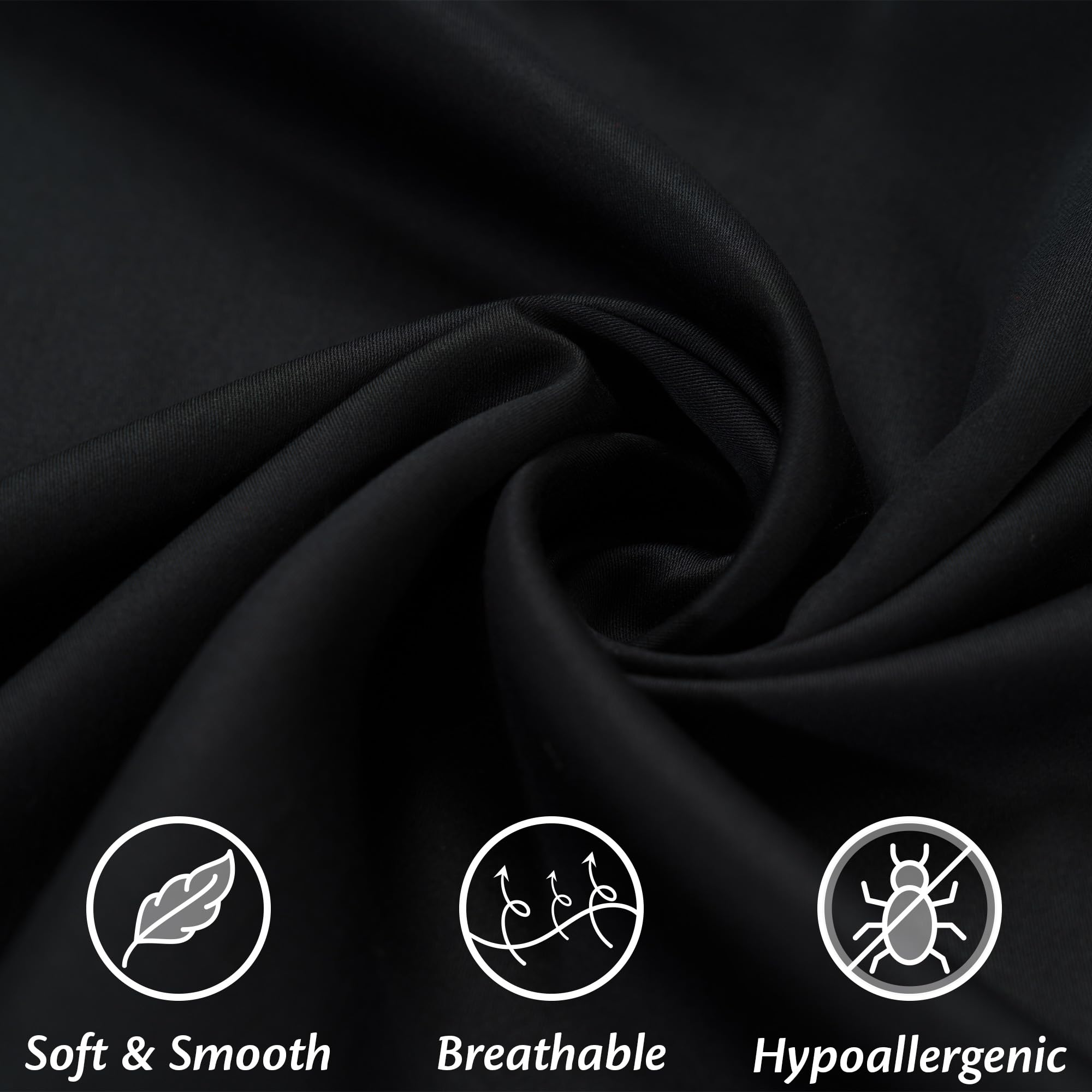 Flowen Federe Cuscini Divano 45x45 Set da 2 Copricuscini in Microfibra Fodere Lavabili e Resistenti 45 x 45 cm Tessuto 100% Poliestere Traspirante Anallergico Antiacaro Ideali per Arredo Casa