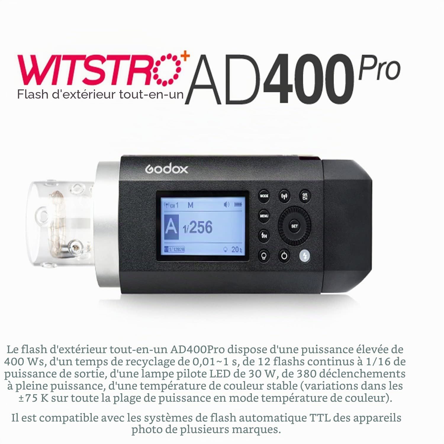 Godox AD400Pro Witstro All-in-One Outdoor Flash