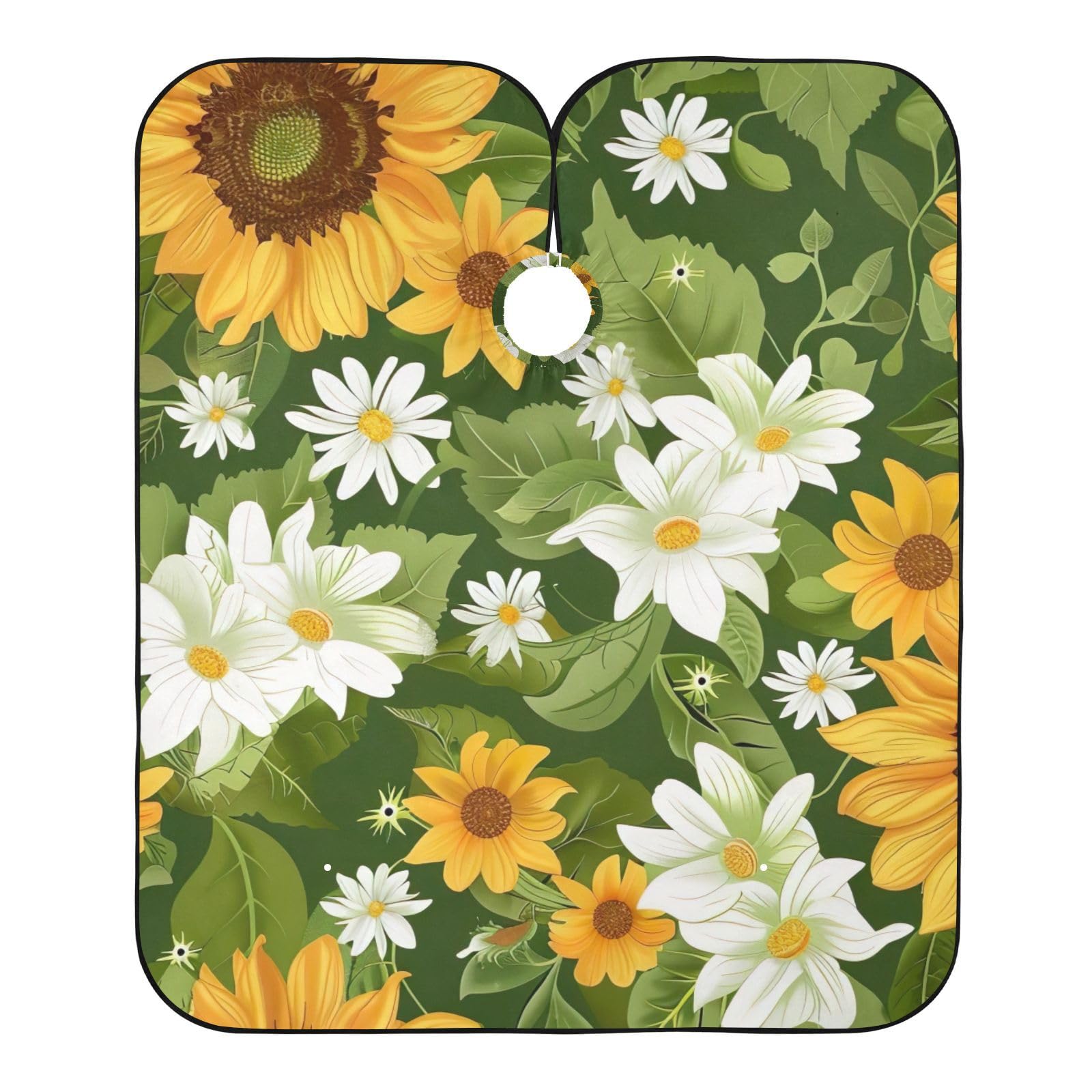 Hezely Flower Hair Dye Cape, Barber Cape for Adults,Waterproof Salon Cape,Waterproof Hairdressing Styling Hair Cutting, 65