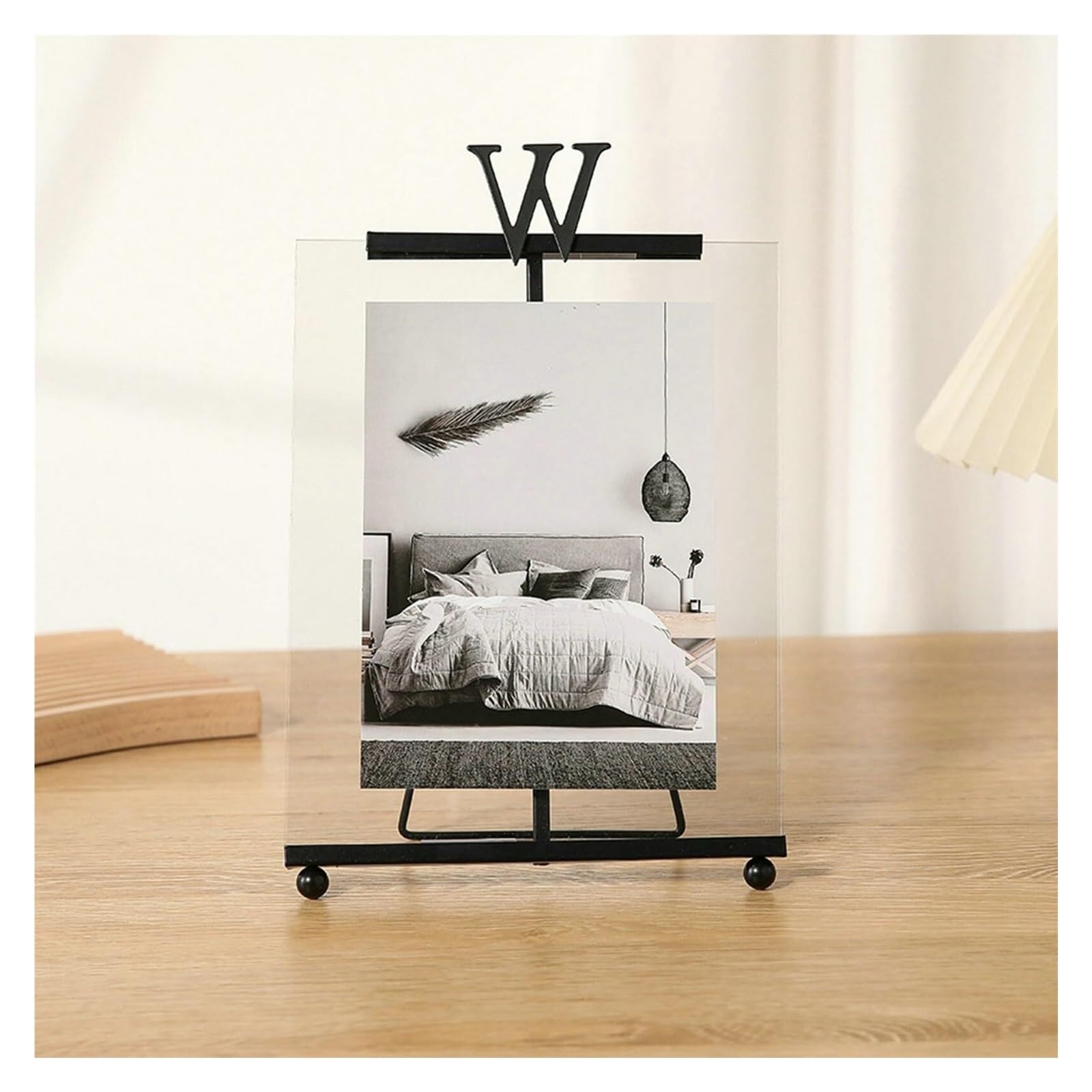 Cadre photo mariage noir 4x6 pour sublimer votre couloir