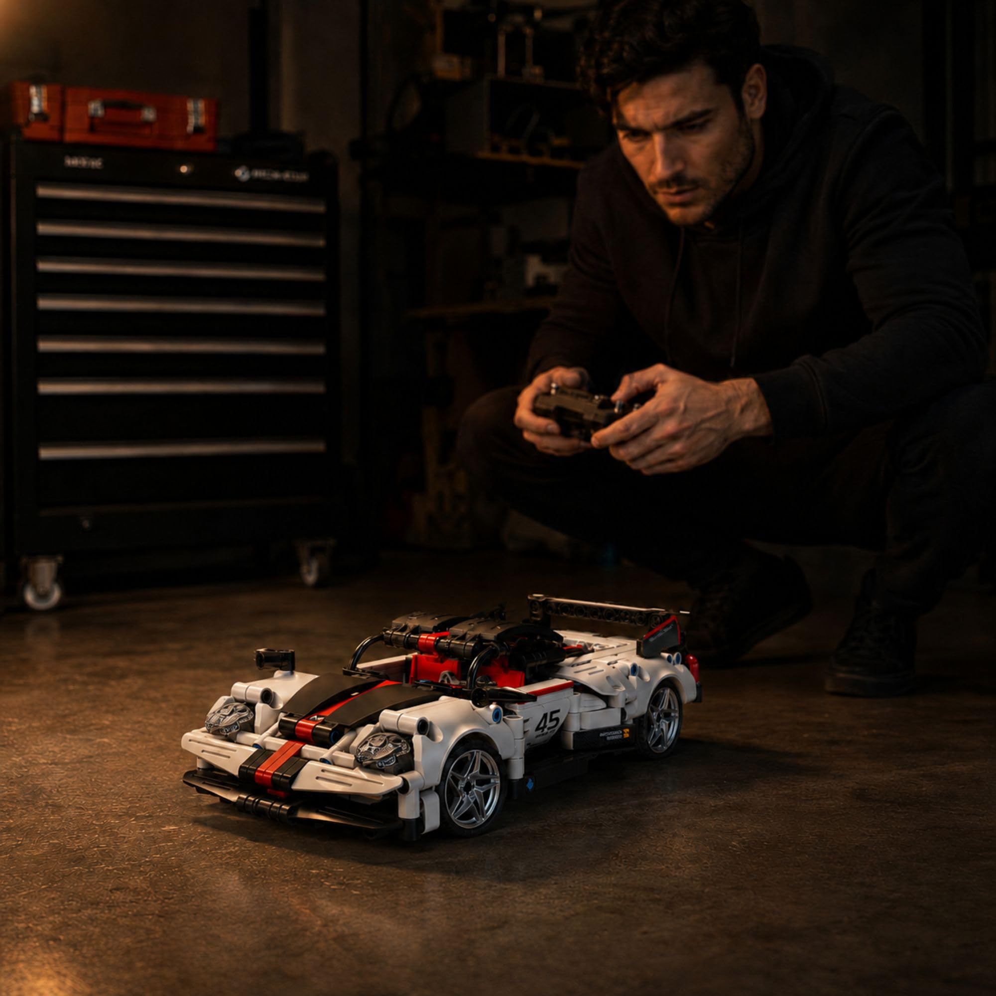 iM.Master - Coche Teledirigido GT - Bloques de Construcción Adultos y Niños - Maqueta de Coche Technic - Coche RC App y Mando - 476 Piezas - 1:18 - Juegos Educativos Stem - Maqueta para Construir