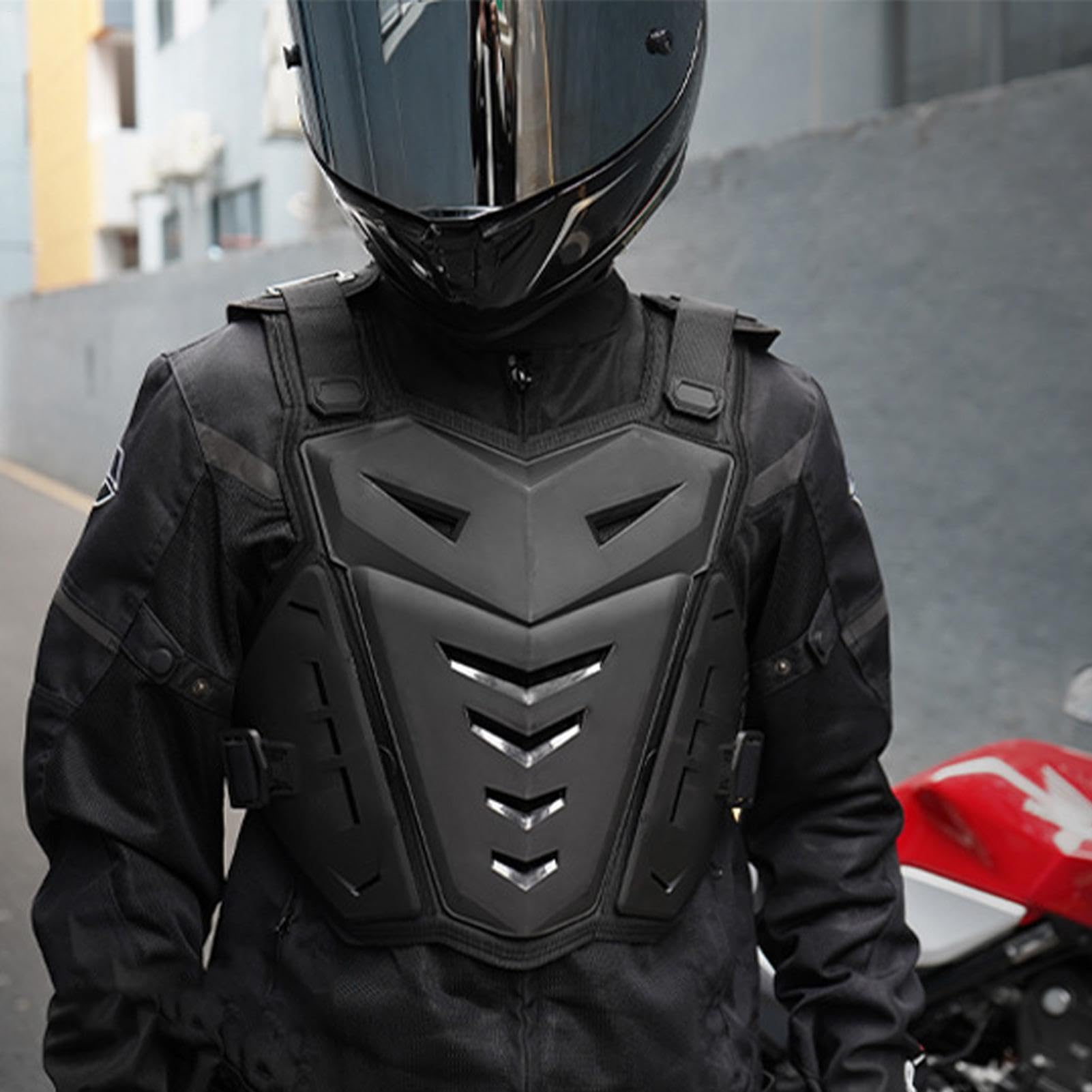 Kamizelka ochronna motocyklowa, kamizelka ochronna motocyklowa,Kamizelka narciarska | Doros?a m?odzie? kamizelka jazdy na klatce piersiowej sprz?t bezpiecze?stwa dla motocykli motocyklowych wy?cigów m