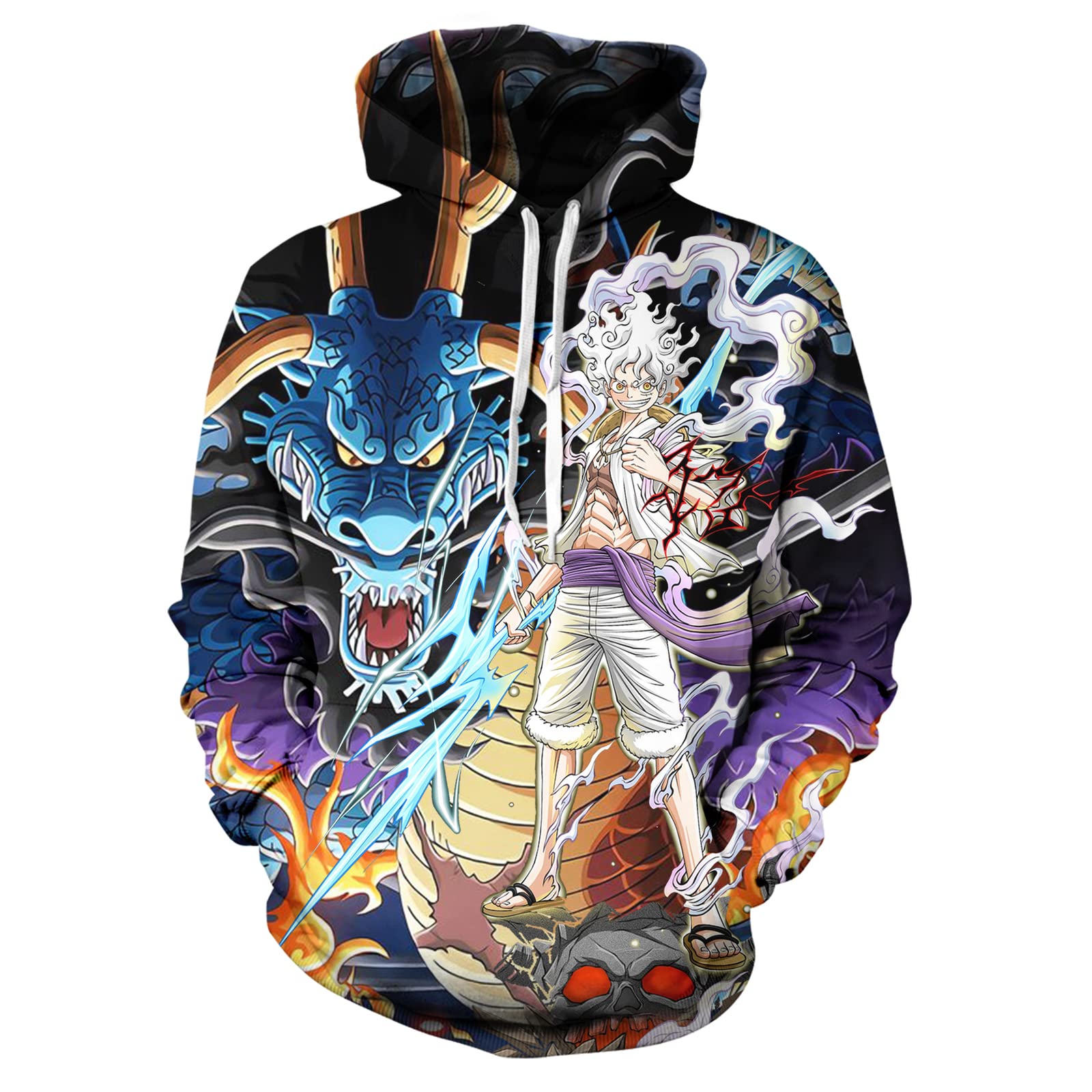 Unisex One Piece Fashion Pullover Hoodie 3D Printing Anime Long Sleeve Sweatshirts Sports Tops for Men and Women