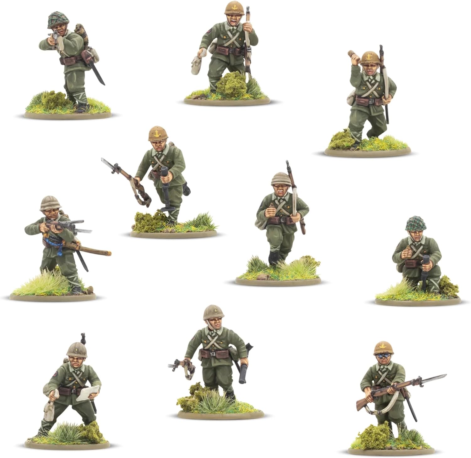 Warlord Games Japanese Army Infantry Platoon - 28mm Scale Plastic Miniatures for Bolt Action Highly Detailed World War 2 Miniatures