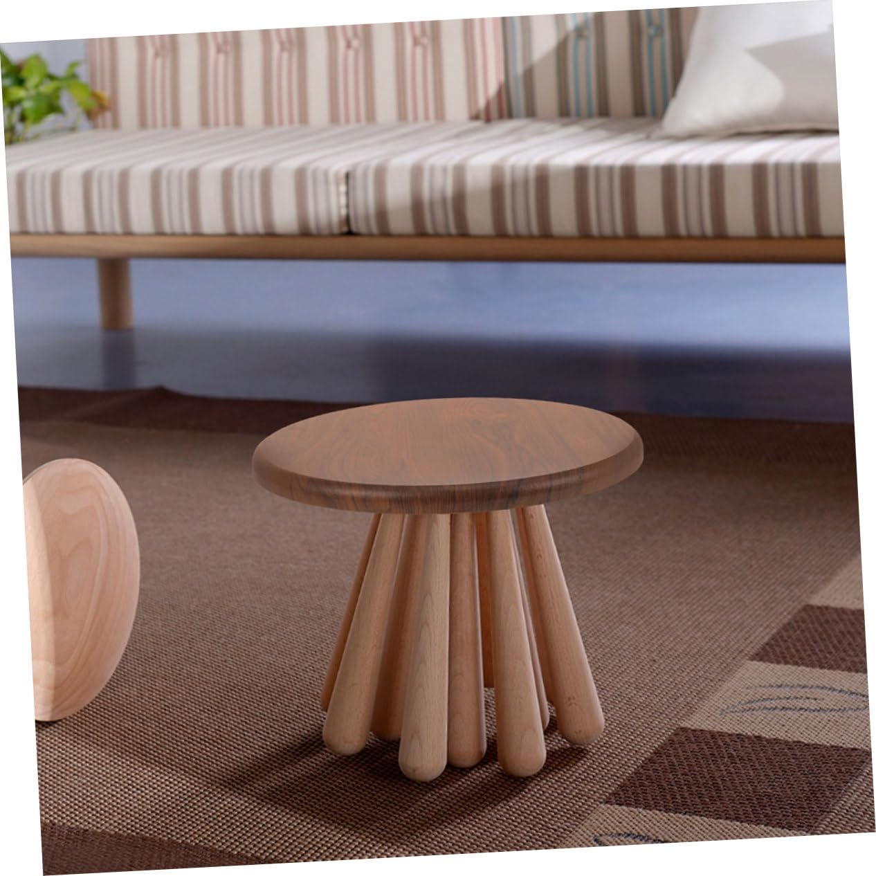 2pcs Solid Wood Stool Surface Replacement Easy Install Wooden Seat Cover for Counter Stools Home Office Chair Seating Part