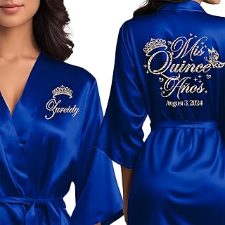 Mis Quince Anos Robes, Pretty Quinceañera Robes, Mama de la Quince, Quinceañera Gifts