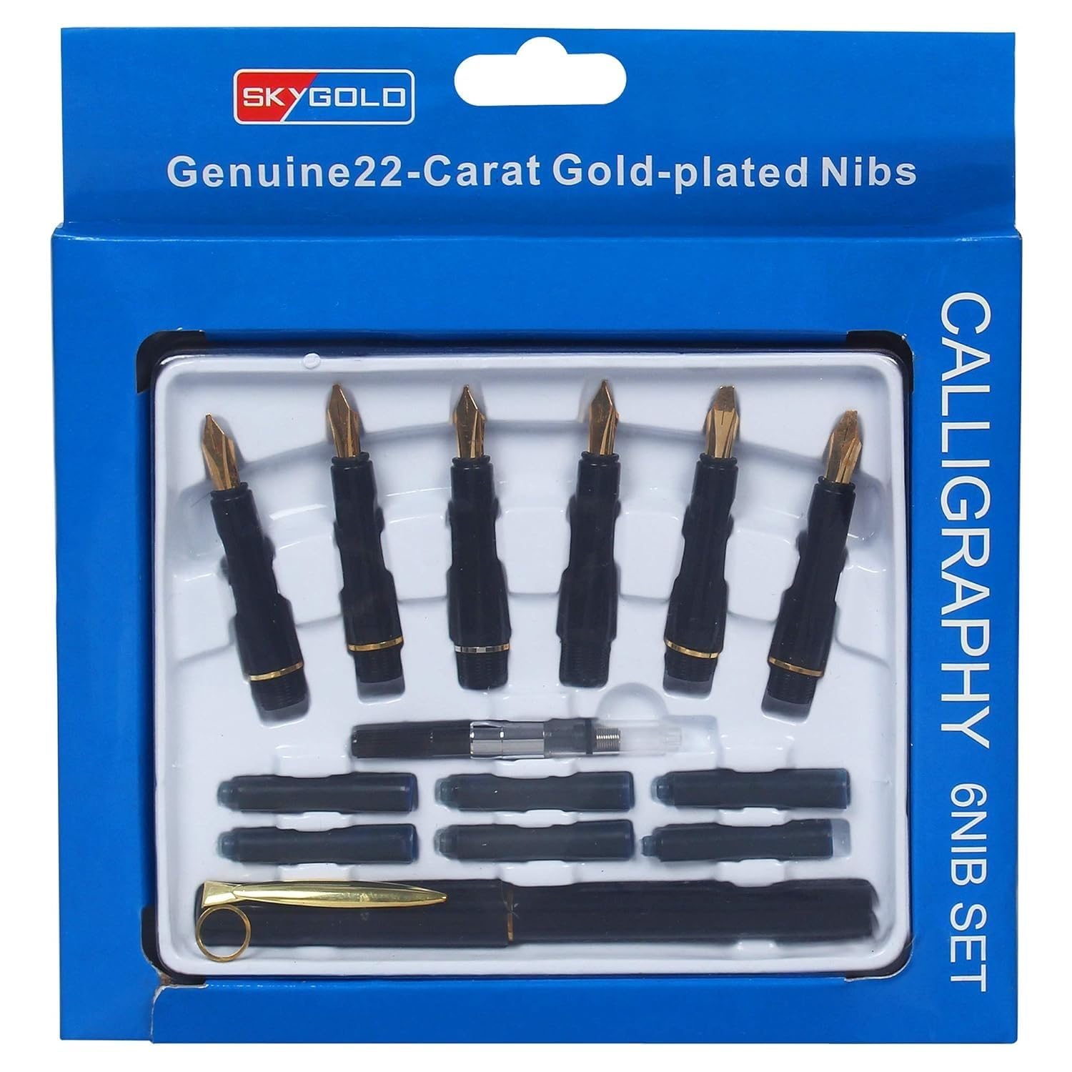 KRAFMASTER1 pcs Calligraphy Pen Script with 6 NIB Set Small Lettering Pen Set 6NIBS Brand: KRAFMASTER KRAFMASTER1 pcs Calligraphy Pen Script with 6 NIB Set Small Lettering Pen Set 6NIBS Brand: KRAFMASTER