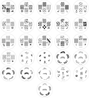 VAGA Nail Stamping Kits of 26PC Vibrant Collection Nail Art Set Stamping Plate and Nail Stamper Scraper / VAGA Manicure Kit Nail Kit has160 Nail Designs to Match all your Nail Polish and Stamping Polish Colors / Enjoy every day a new look with our Unique Manicure designs Plates and Accessories