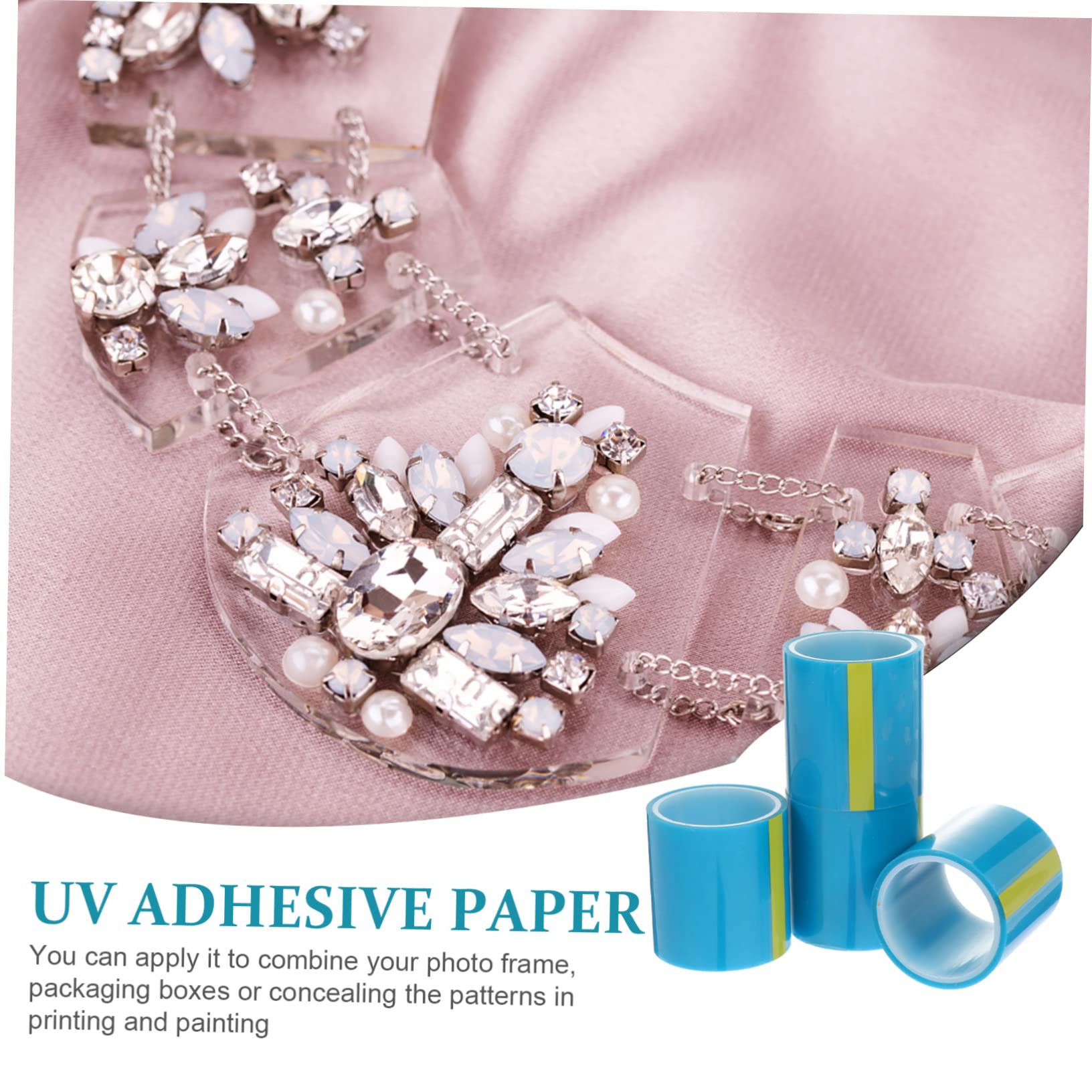 jojofuny 3 Set Nastro Adesivo Senza Traccia Per Creazioni Artigianali Blu Nastro Adesivo Pratico Per Diy E Realizzazione Pendenti Facile Da Rimuovere E Duraturo 4 Pezzi*3