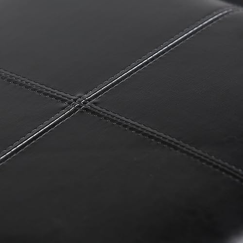 Miniatura 270 de Otomana rectangular de almacenamiento de cuero sintético Simpli Home Avalon., Cuero, Marrón Azul,Marrón Chocolate,Cloud gris,Gris oscuro,Azul