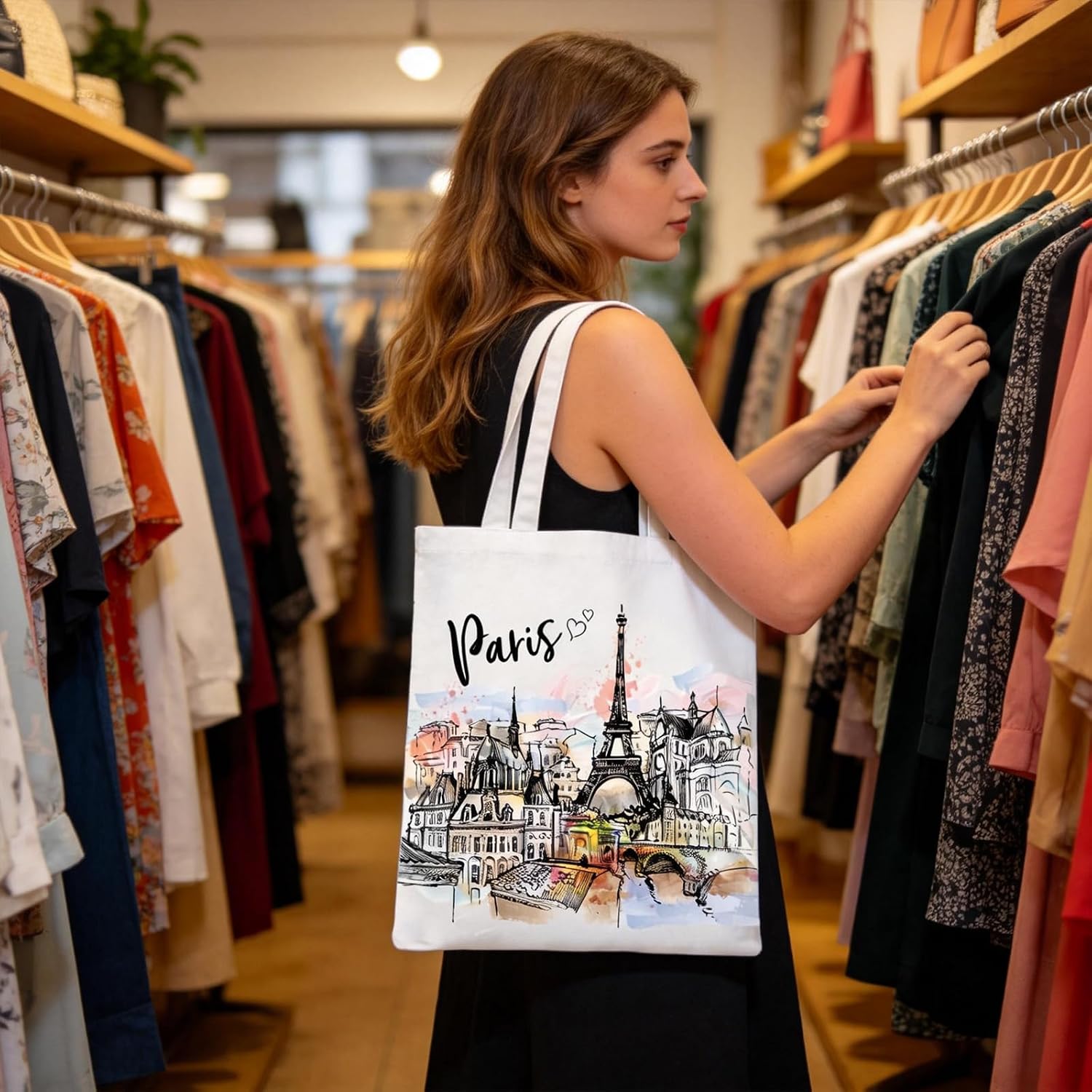 Paris Gifts Tote Bag - 4 Pcs Paris Souvenirs from France Totes image 2