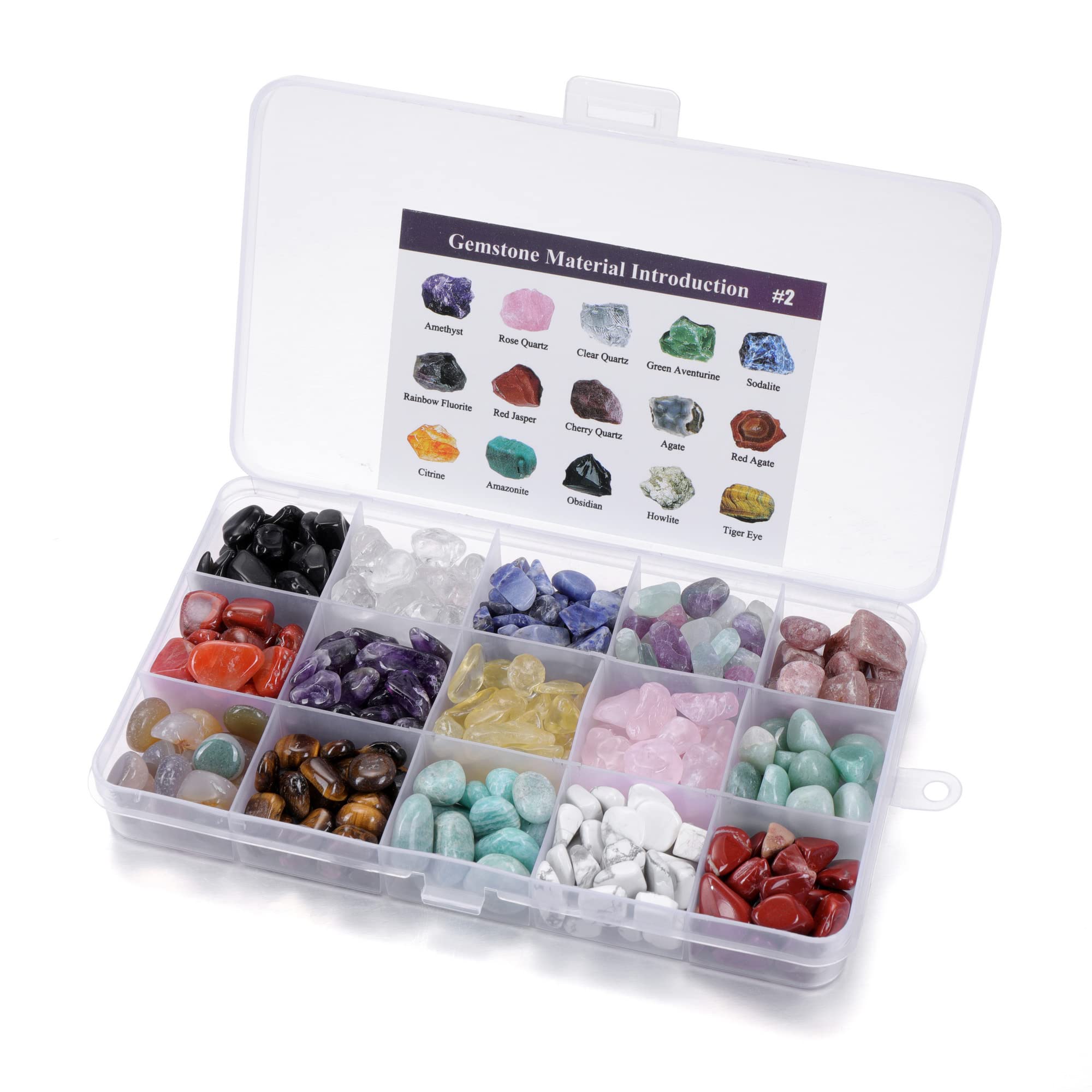 Mineral Variety Tumbled Crystals Gemstone Reiki Healing Energy Meteorite Chips Stone for Chakra Balancing Meditation Crystal Collection