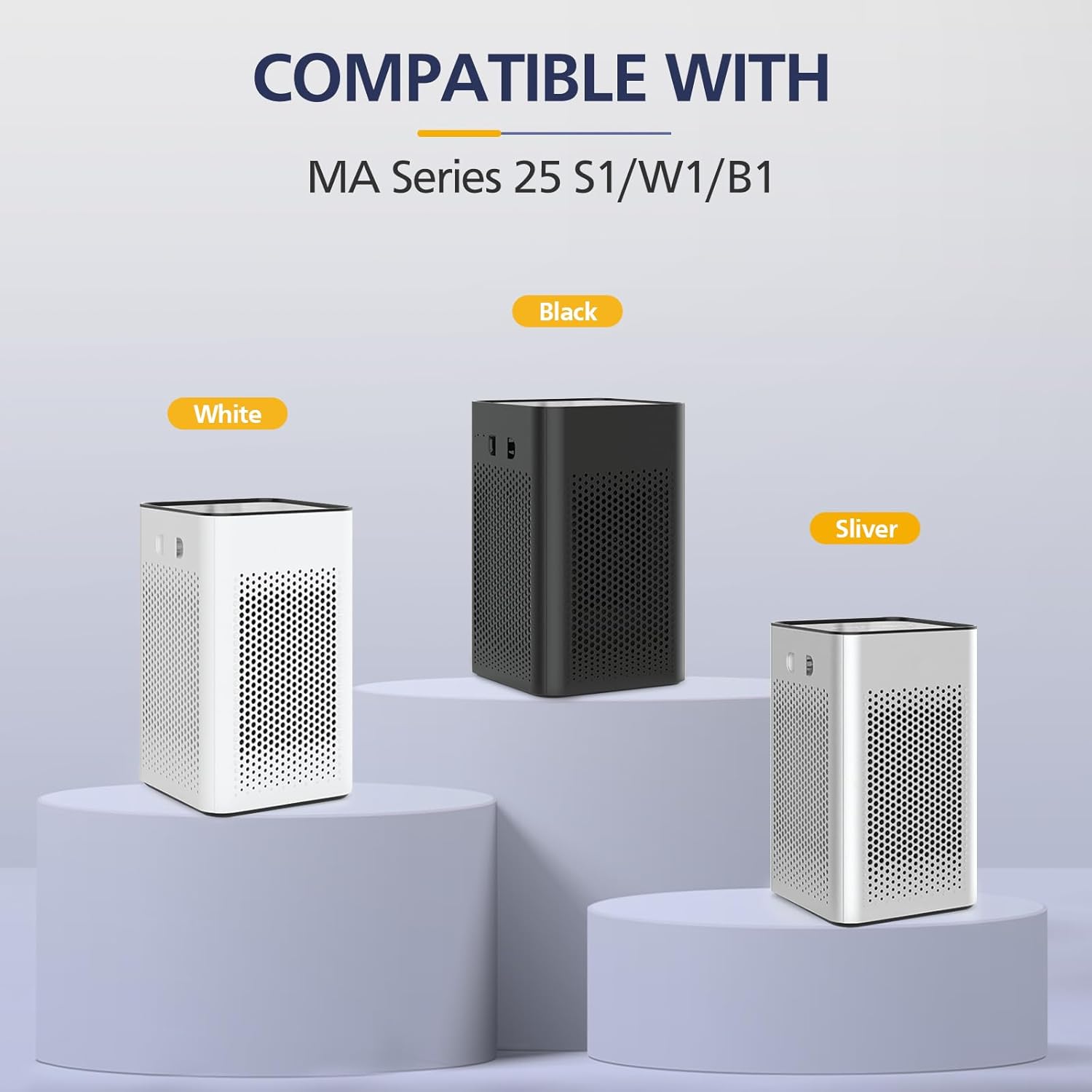 25 Replacement Filter for 25 Air Purifier S1/W1/B1, 3-in-1 H13 True HEPA Activated Carbon Filter - Image 7