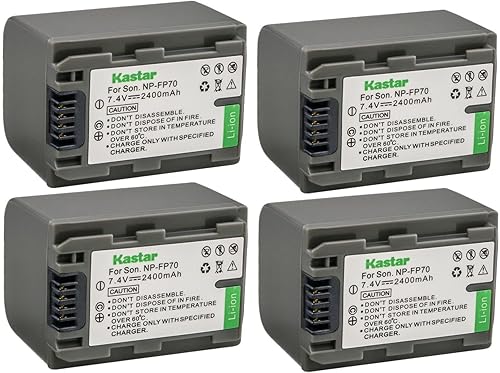 Miniatura 6 de Kastar Paquete de 1 batería de repuesto NP-FP70  NP-FP71 para Sony DCR-HC16, DCR-HC18, DCR-HC19, DCR-HC20, DCR-HC21, DCR-HC22, DCR-HC23, DCR-HC24,