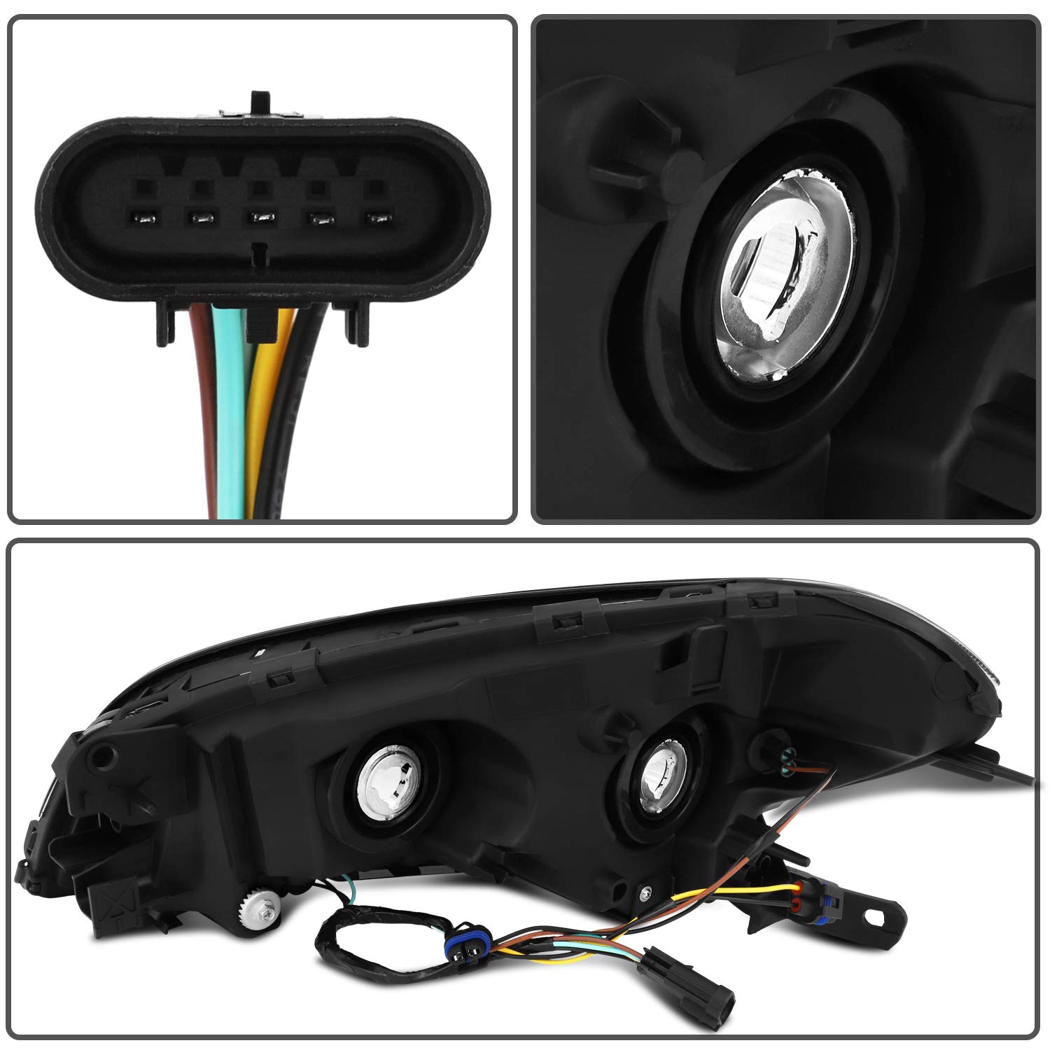 ECCPP Headlight Assembly For Chevrolet Equinox 2018-2020 Driver And Passenger Side Headlamps