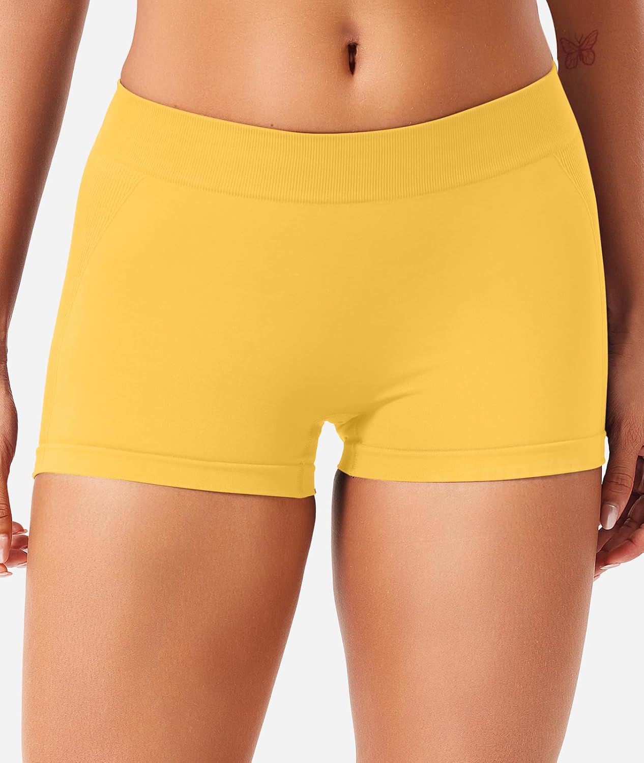 YEOREO Women Workout Booty Shorts Low Rise 2.5" Impact Scrunch Lifting Biker Gym Hot Shorts Spandex for Yoga Running - Image 2