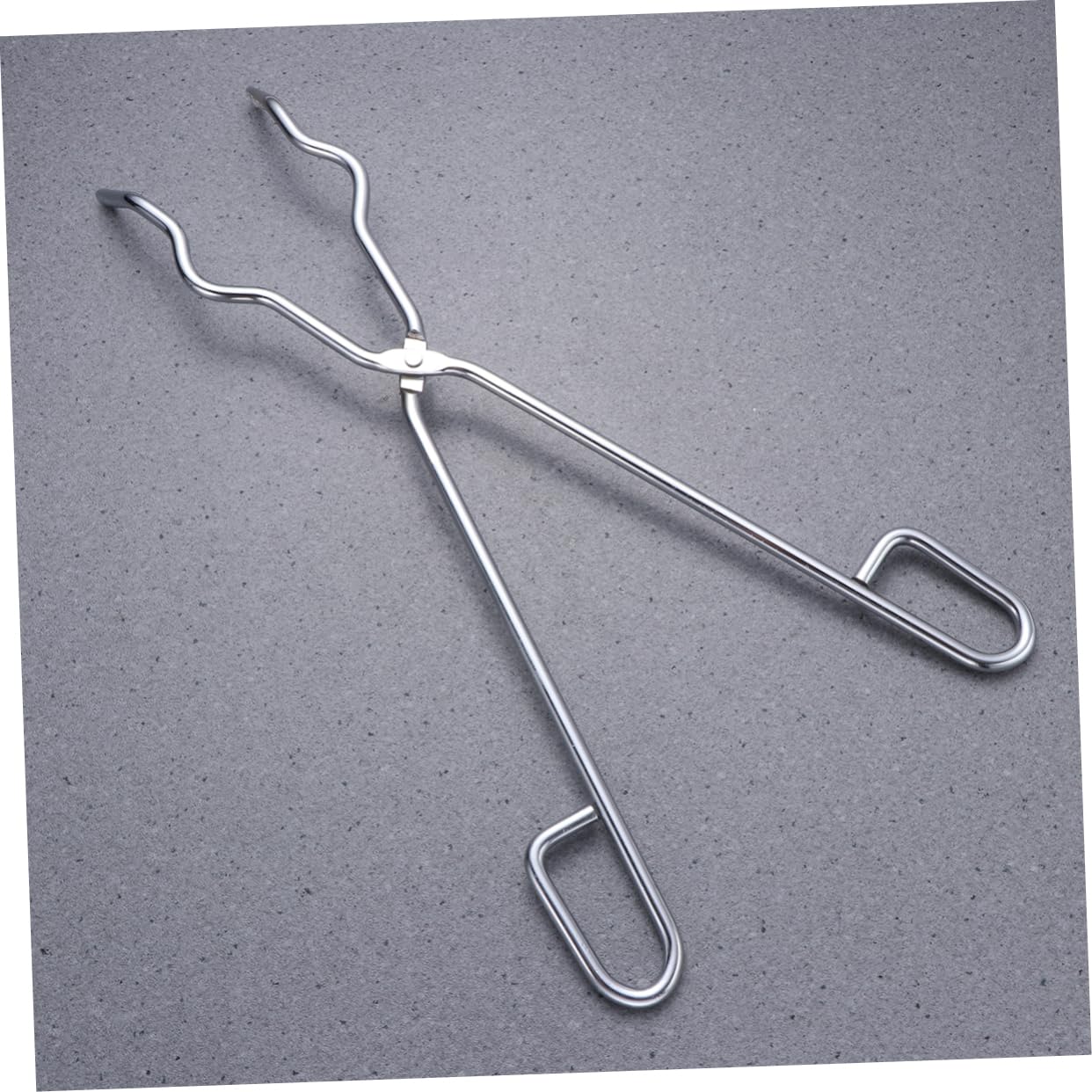 iplusmile Pinzas Para Crisol De Acero Cromado 45 Cm, Portamatraz Seguro Mango Antideslizante, Abrazadera Para Matraces y Vasos De Precipitados En Laboratorio Industrial