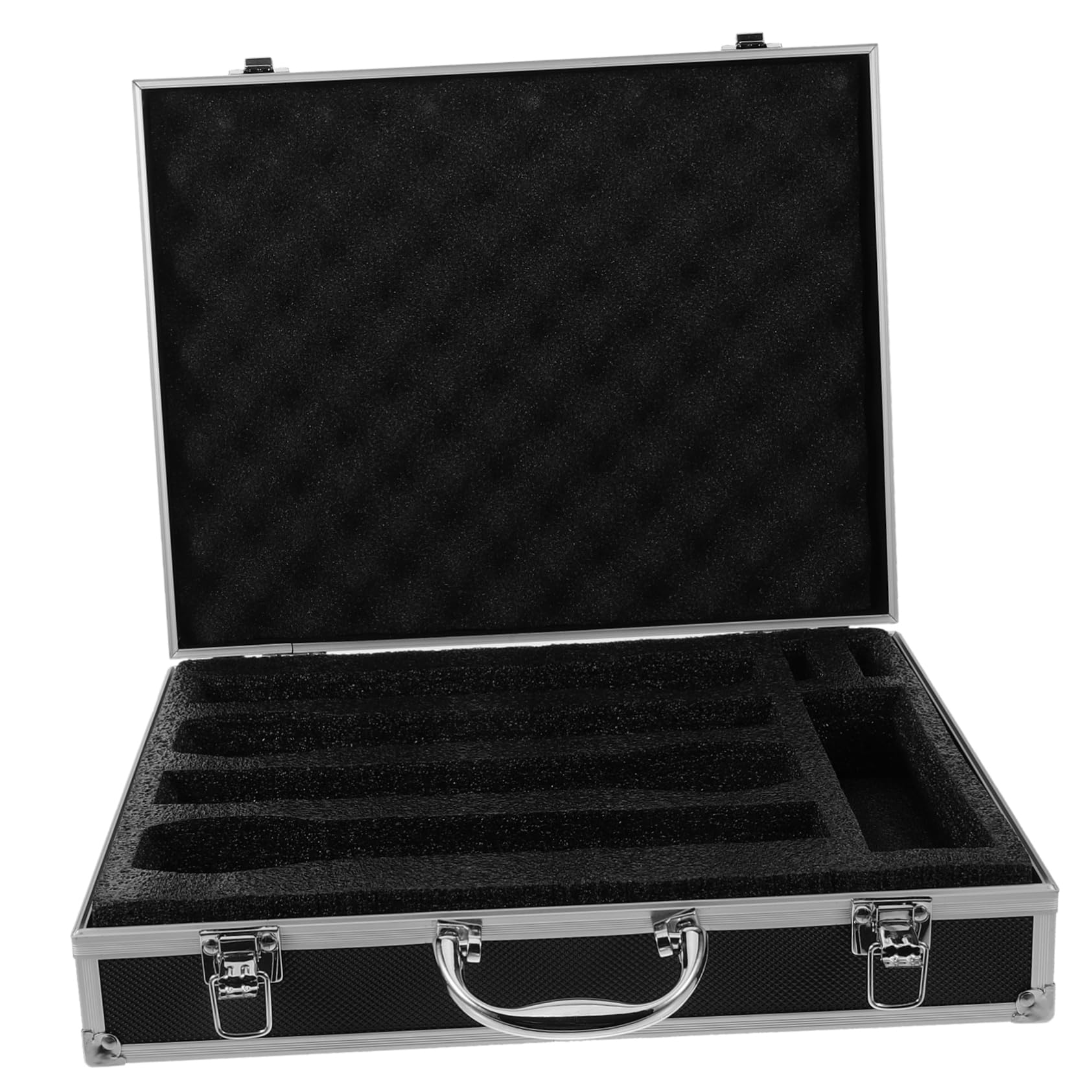 ibasenice Microphone Case Organizer for Mics Portable Handheld Storage Box with Durable Protection for Karaoke and Event Use Keeps Cables and Accessories Tidy