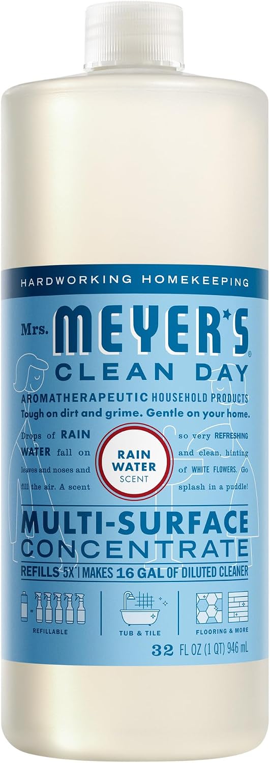 MRS. MEYER'S CLEAN DAY Multi-Surface Cleaner Concentrate, Rain Water, 32 oz