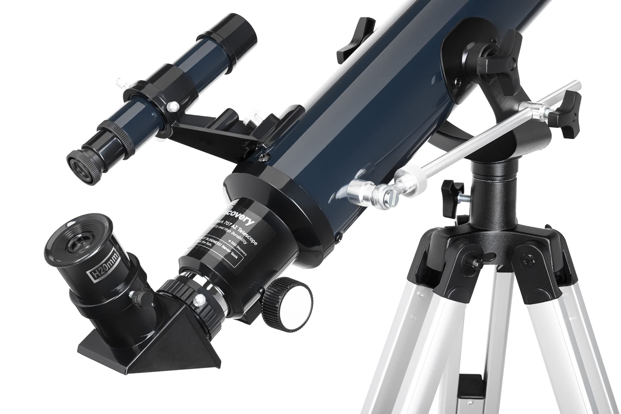 Kit de Ciencia Discovery Spark 707 AZ para Principiantes: Telescopio Ligero para Observaciones Diurnas y Nocturnas, Trípode Robusto, Libro de Astronomía (ES) y Accesorios