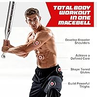 Vista 4 de Adjustable Macebell Clubbell, Steel Mace bell, Workout Mace, Strength Training Equipment for Full Body, Muscles, Shoulder, Grips & Forearms Workouts