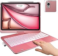 Vista 11 de typecase Funda con teclado táctil con trackpad para iPad Air de 11 pulgadas (M3 2025 / M2 2024) 2024: rotación de 360° - retroiluminación de 11