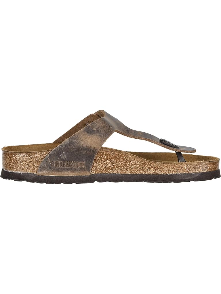 Brown Birkenstock Gizeh Oiled Leather