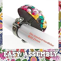 Vista 7 de ONIPAX Campana de bicicleta clásica ruidosa y nítida para bicicleta de crucero, bicicleta de playa para mujeres