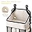 Maliton Hanging Diaper Organizer - Caddy for Changing Table, Crib, Pack n\' Play - Stacker Holds 52+ Diapers - Nursery Organizer & Baby Shower Gifts - Beige