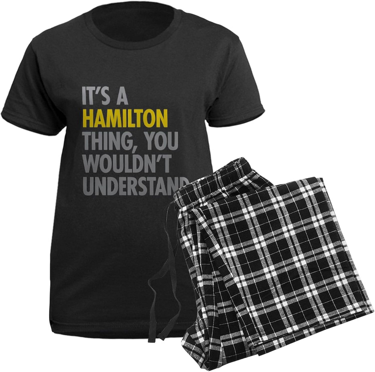 CafePress Hamilton Thing Women's Dark Pajamas Womens Novelty PJ Sleepwear