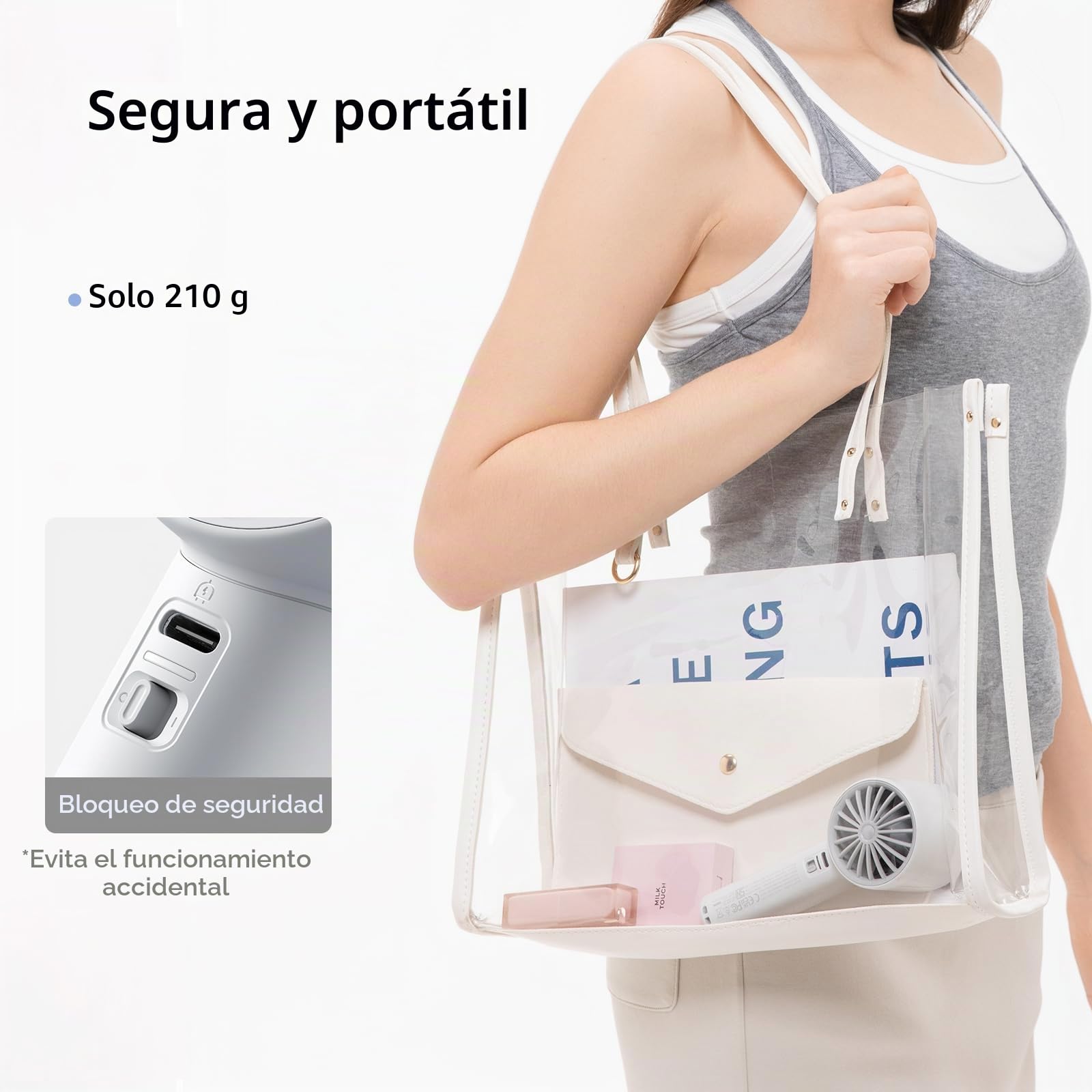 JISULIFE Ventilador turbo de mano, ventilador portátil recargable de 5000 mAh, hasta 28 horas de funcionamiento, flujo de aire potente de 5 velocidades, mini ventilador personal para viajes, camping