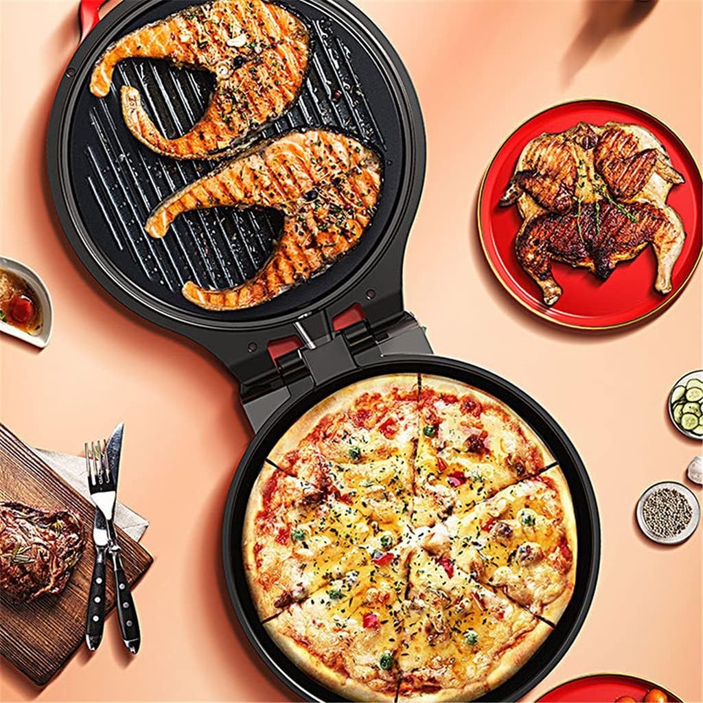 Household Side Baking Pan Electric Skillet Frying Crepe Pancake Maker Automatic Pizza BBQ Machine
