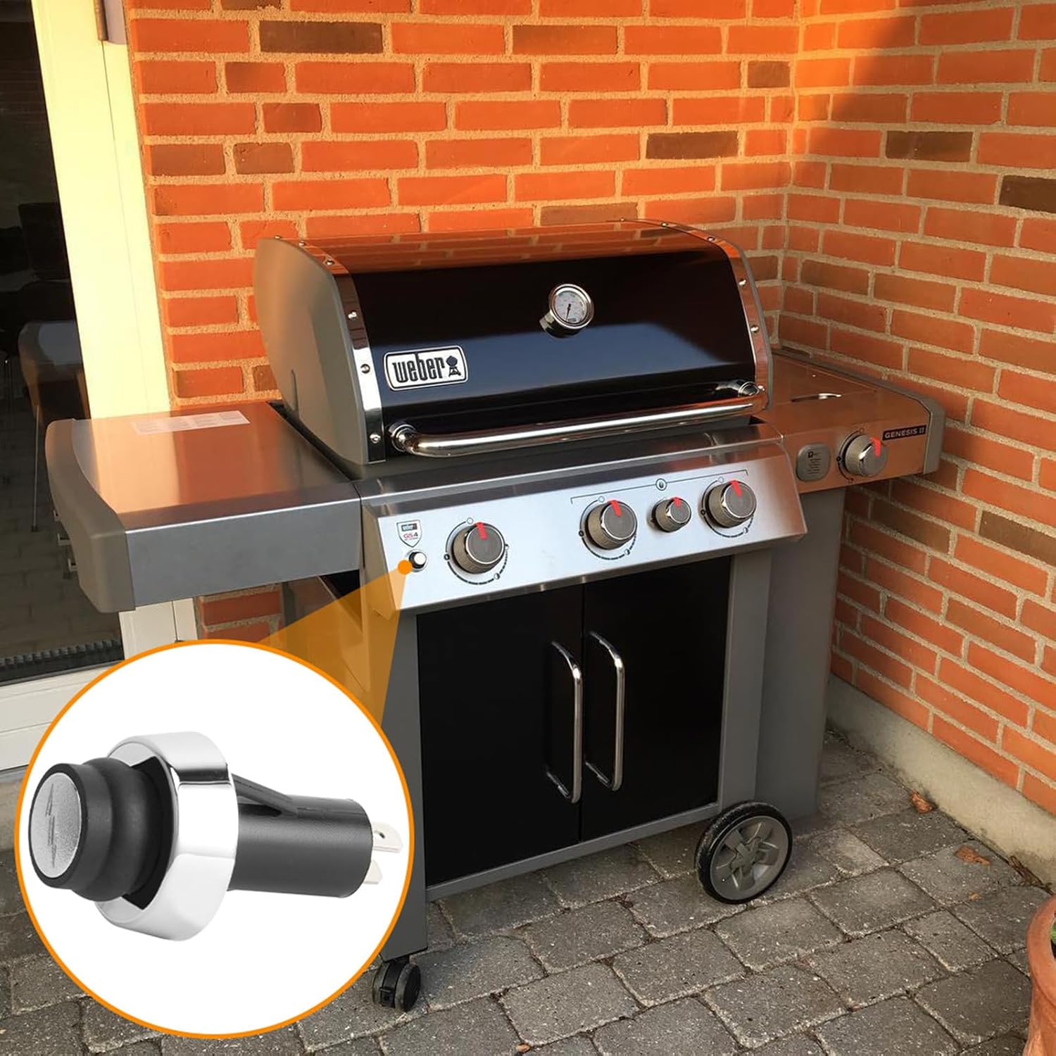 67532 Igniter 66220 Button Replacement for Weber Ignition Kit Weber GS4 Genesis II E-330 Parts Weber Genesis II E-335, Genesis 2 S-335, II S-345, Genesis 2 SE-330, Genesis 2 SE-335, II CE-330 Grills