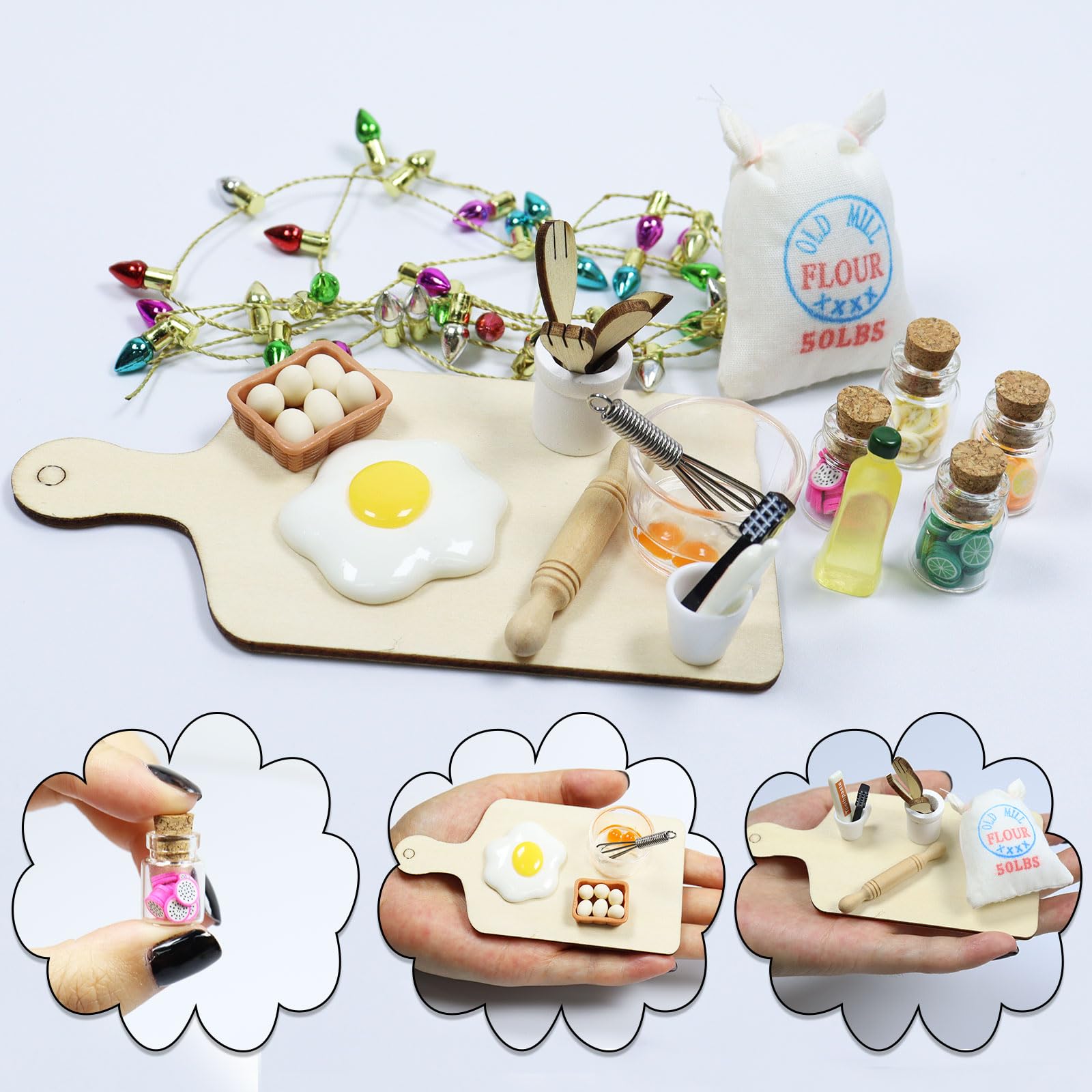 Odoria 1/12 Miniatuur Bakken Hakblok Poppenhuis Accessoires