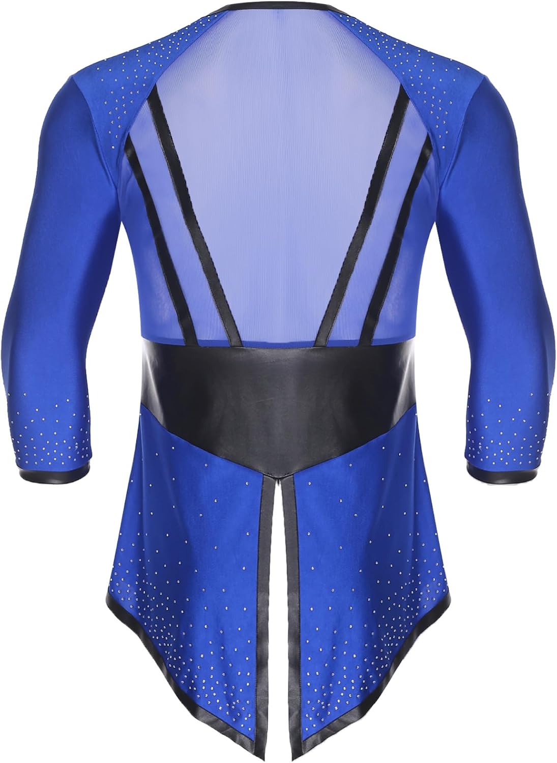 Linjinx Men Latin Tango Dance Leotard Shirt Ballroom Rumba Ballroom Samba Jazz Dance Costume