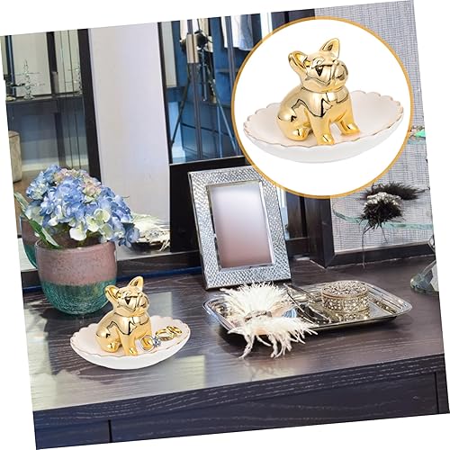 Miniatura 5 de BESTOYARD Bandeja de joyería de animales para clasificación de cuentas, plato de joyería de alpaca, pendientes, bandejas, decorativo, lindo, animal,