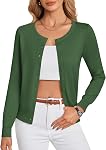 GRACE KARIN Cardigan Bouton à manches longues vers le bas Chandail classique léger Knit Shrug Outwear pour femme
