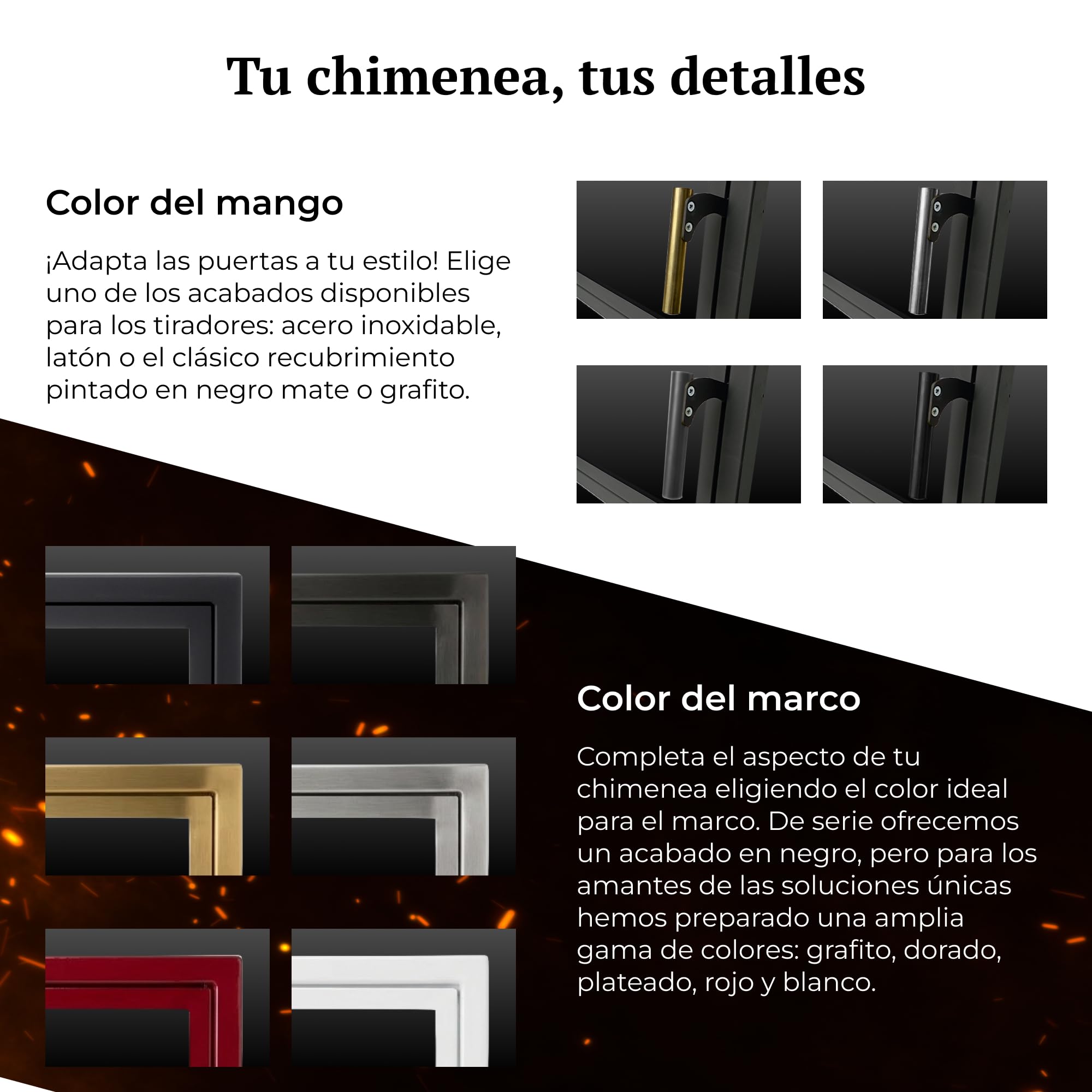 X6 | Puerta de Chimenea a Medida | Puerta para Chimenea, Estufa, Barbacoa y ahumador | Cristal vitrocerámico | Puerta de Acero con Marco | Versión Premium con Accesorios INOX
