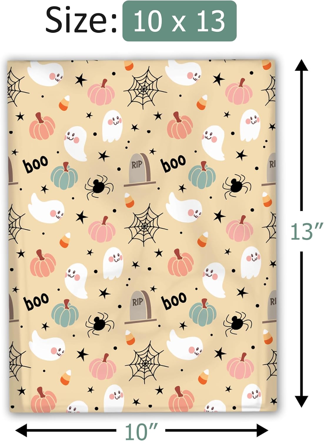 10x13 (100) Playful Halloween Fall Designer Poly Mailers Waterproof Self Sealing Tear Resistant Polymailers Shipping Envelopes Premium Printed Bags For Small Businesses