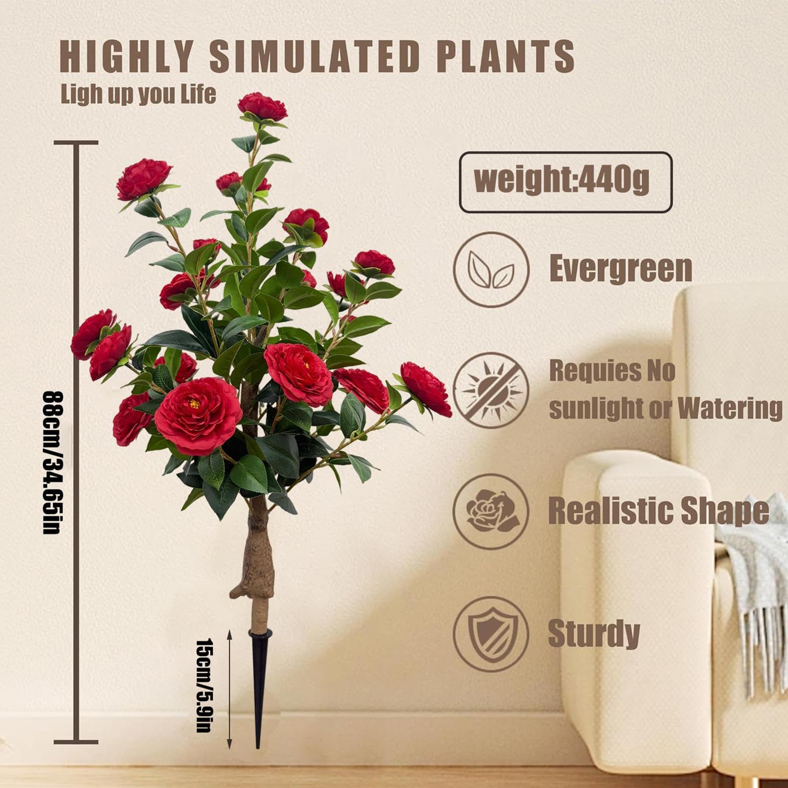 Générique Artificielles pour Intérieur Décor printanier esthétique