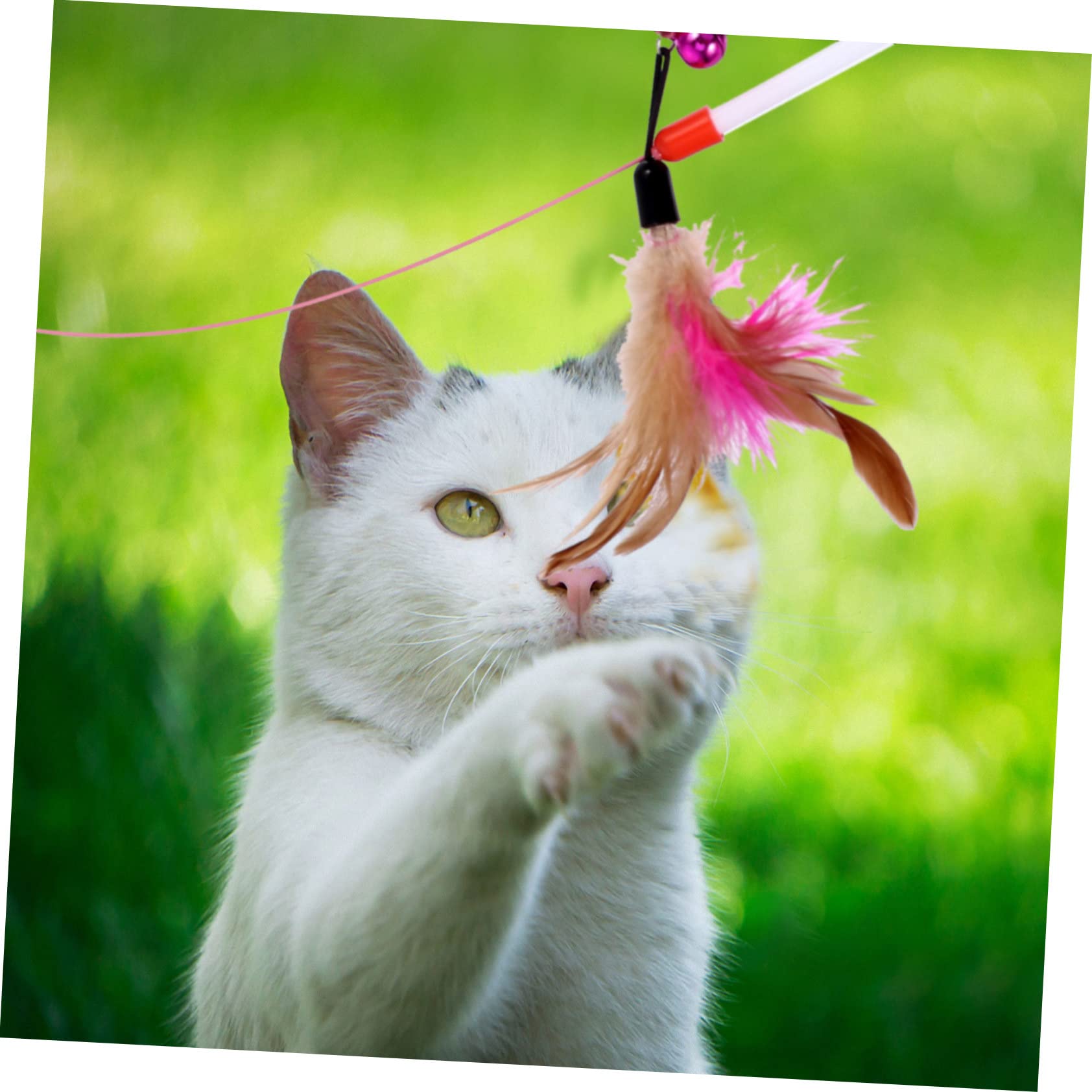 Milisten 40 Uds Conjunto De Navidad para Mascotas Juguete De para Gatos Divertido Palo para Gato Juguetes para Gatos Varita De Juguete Interactiva para Gatos Juguete De Peluche