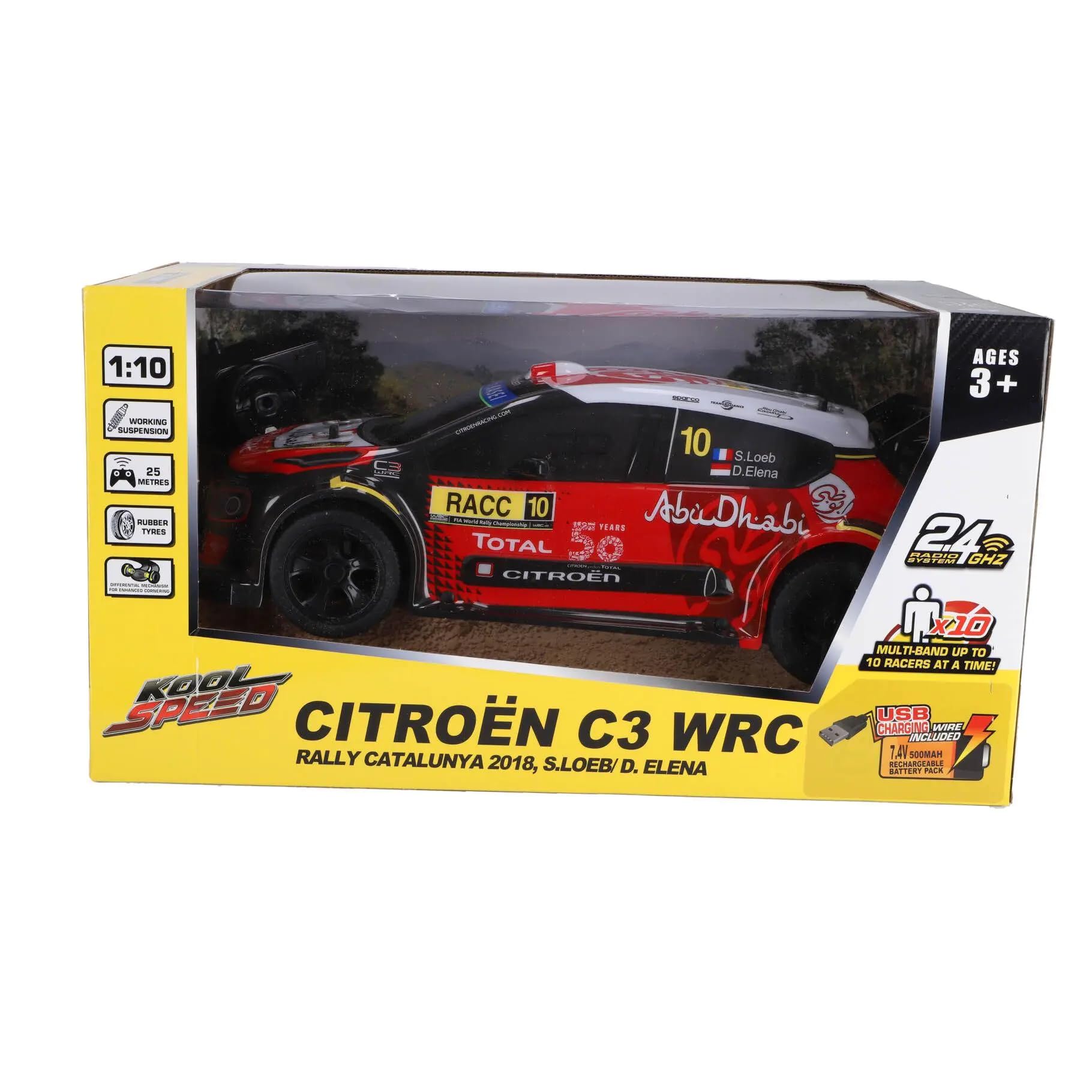 Kool Speed Citroën C3 WRC RC Car 1:10 Remote Controlled Rally