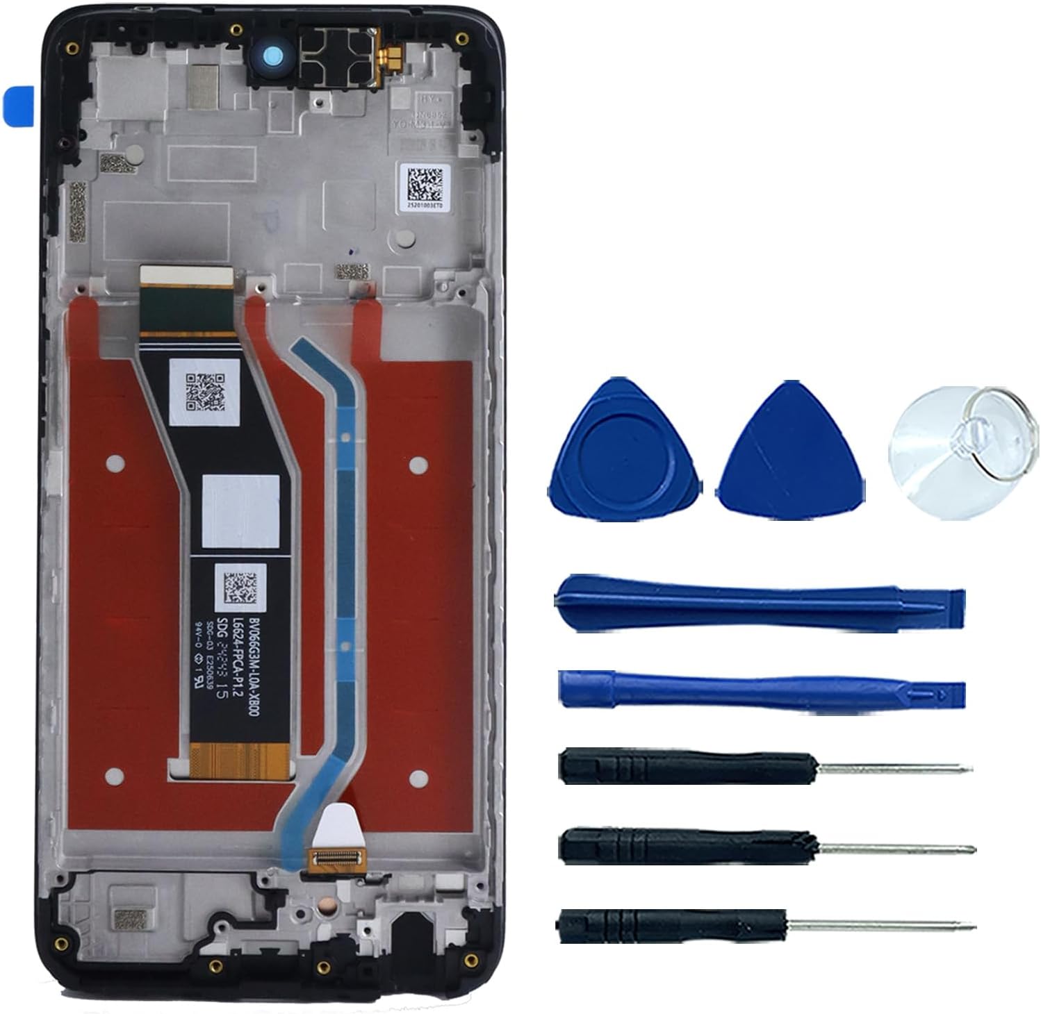 G 5G 2024 LCD for Motorola Moto G 5G 2024 XT2417 XT2417-1 XT2417D LCD Display Touch Screen Digitizer Assembly with Frame Replacement 6.6"