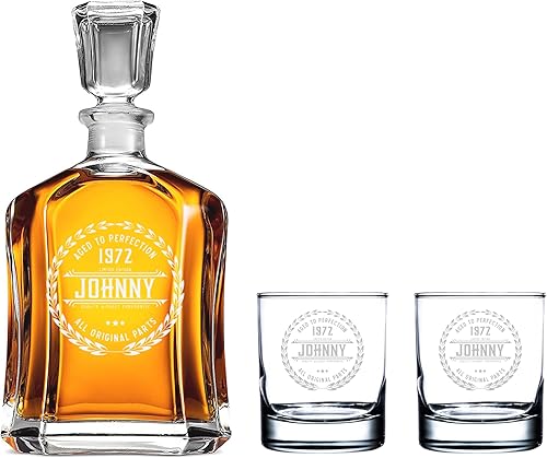 Miniatura 9 de Personalized Whiskey Decanter - Fathers Day Gifts for Dad, Husband, Him, Husband - Custom Whiskey Gifts for Dad - Father's Day Gift Idea - Whiskey,