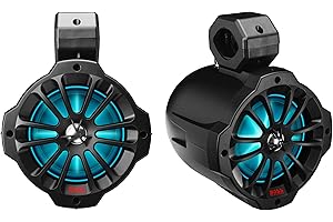 BOSS Audio B62RGB ATV UTV Bluetooth Speaker System with Sound Lighting