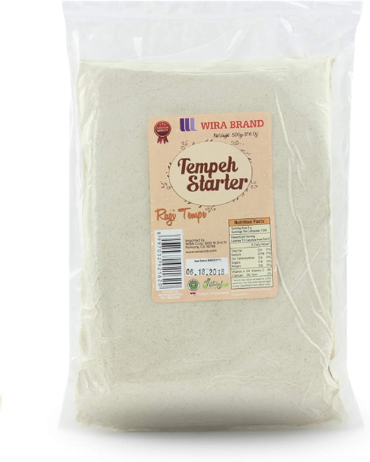 Wira Tempeh Starter (Ragi Tempe) 17.50 ounce (Pack of 1) Amazon.co.uk