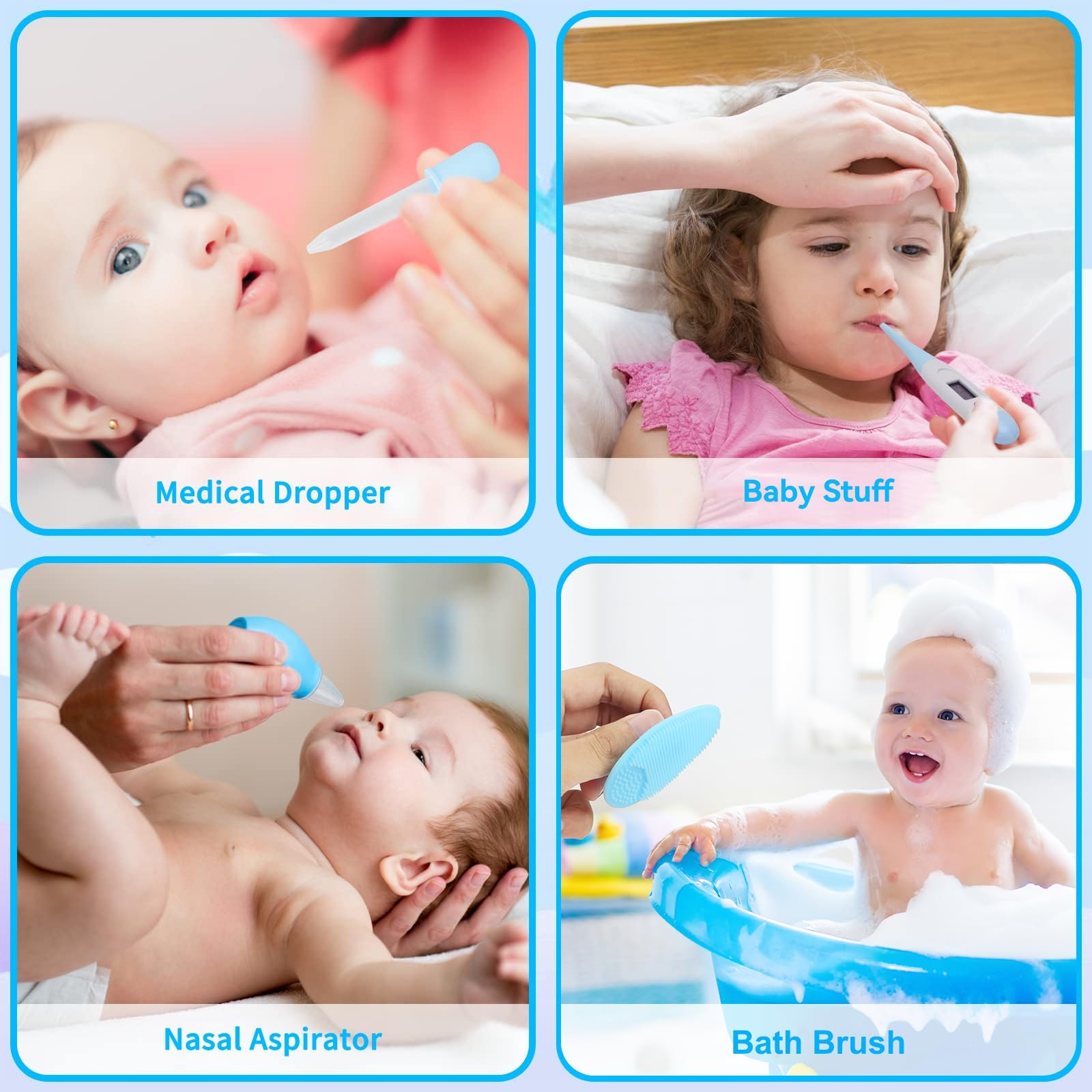 Kit de cuidado de la salud y aseo para bebés, juego de cuidado de seguridad para bebés, juego de cortaúñas eléctrico para recién nacidos, guardería, cuidado de la salud para recién nacidos, niños y