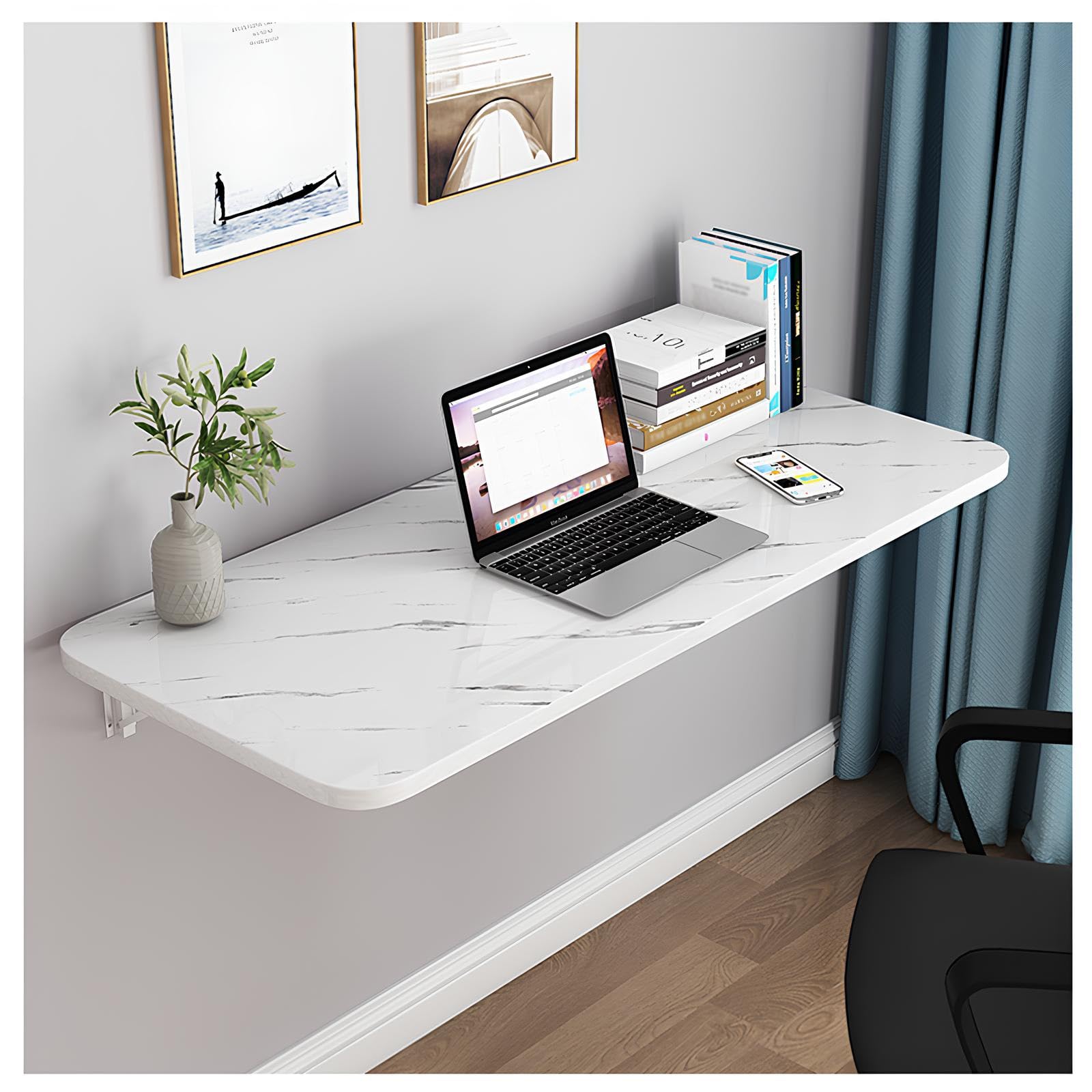 Table pliante murale 120x40 cm : optimisez vos petits espaces avec style
