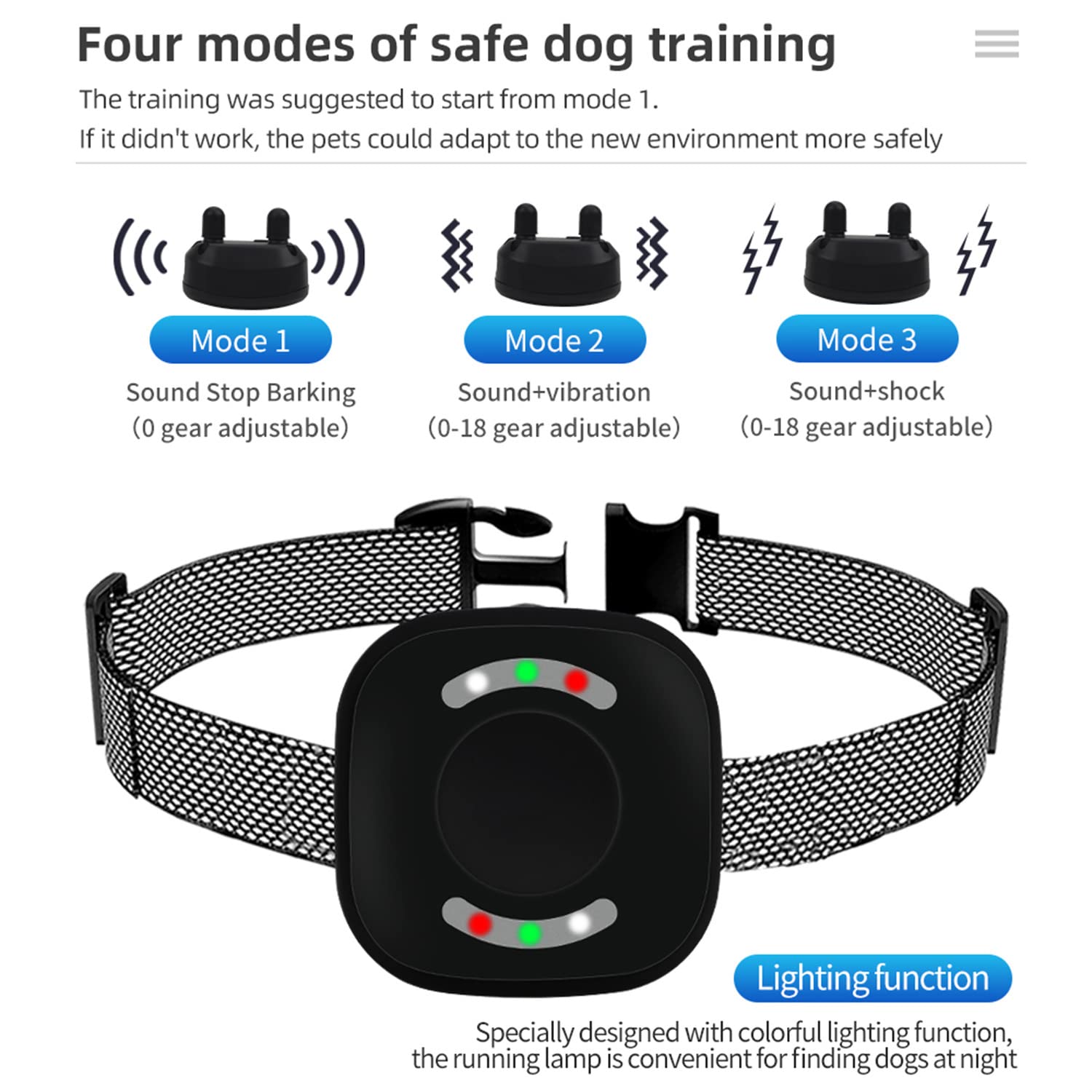 Generisch Hundeausbildung,Agility-Ausrüstung für Hunde, Sicherheit Beruhigungshalsband für Hunde Aller Größen (ww4)