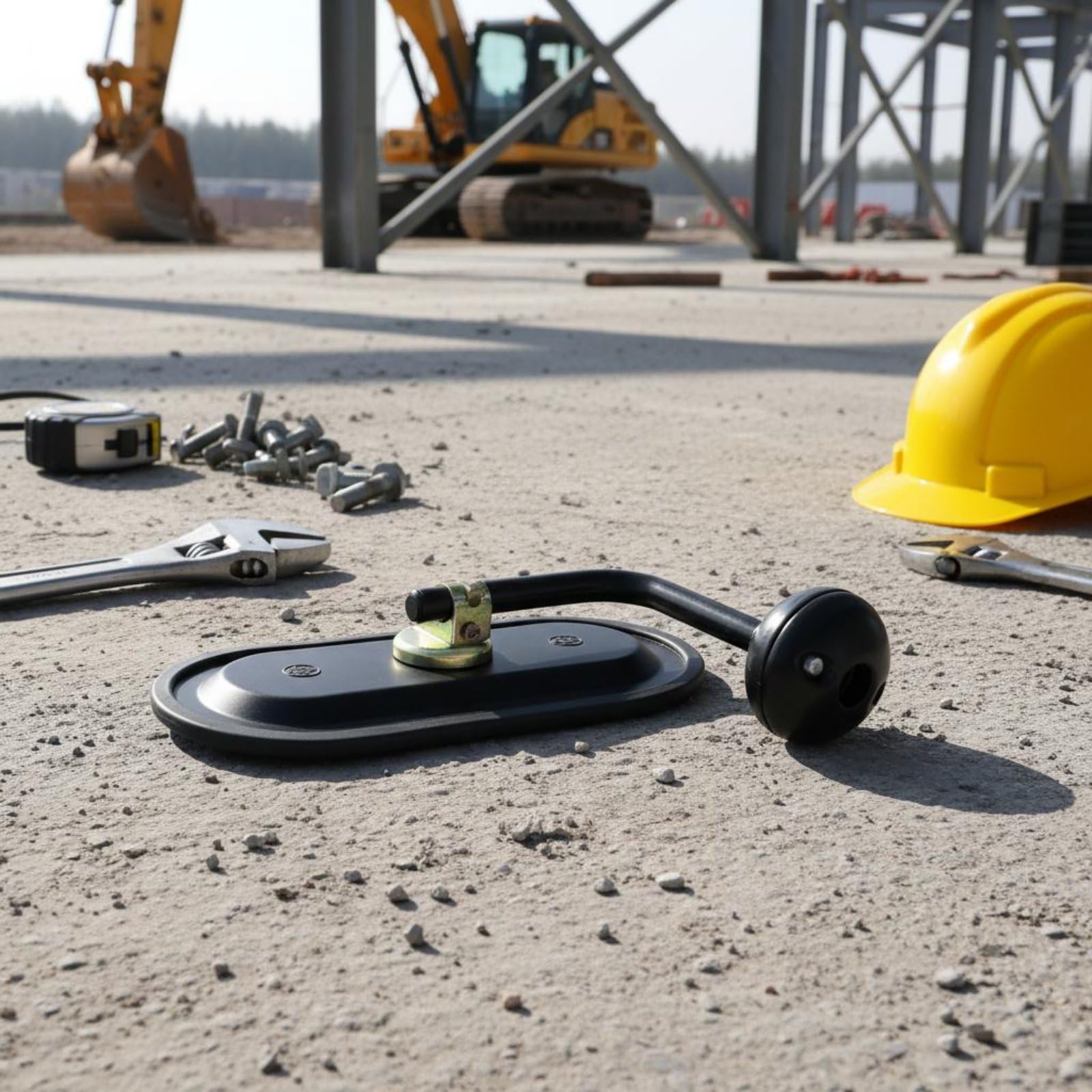 Bagg-Spiegel vibrationsfest Baumaschinen-Spiegel klare Sicht Univsal-Außenspiegel für Baustelle, Universeller Rückspiegel + Werkzeugkastenhalterung